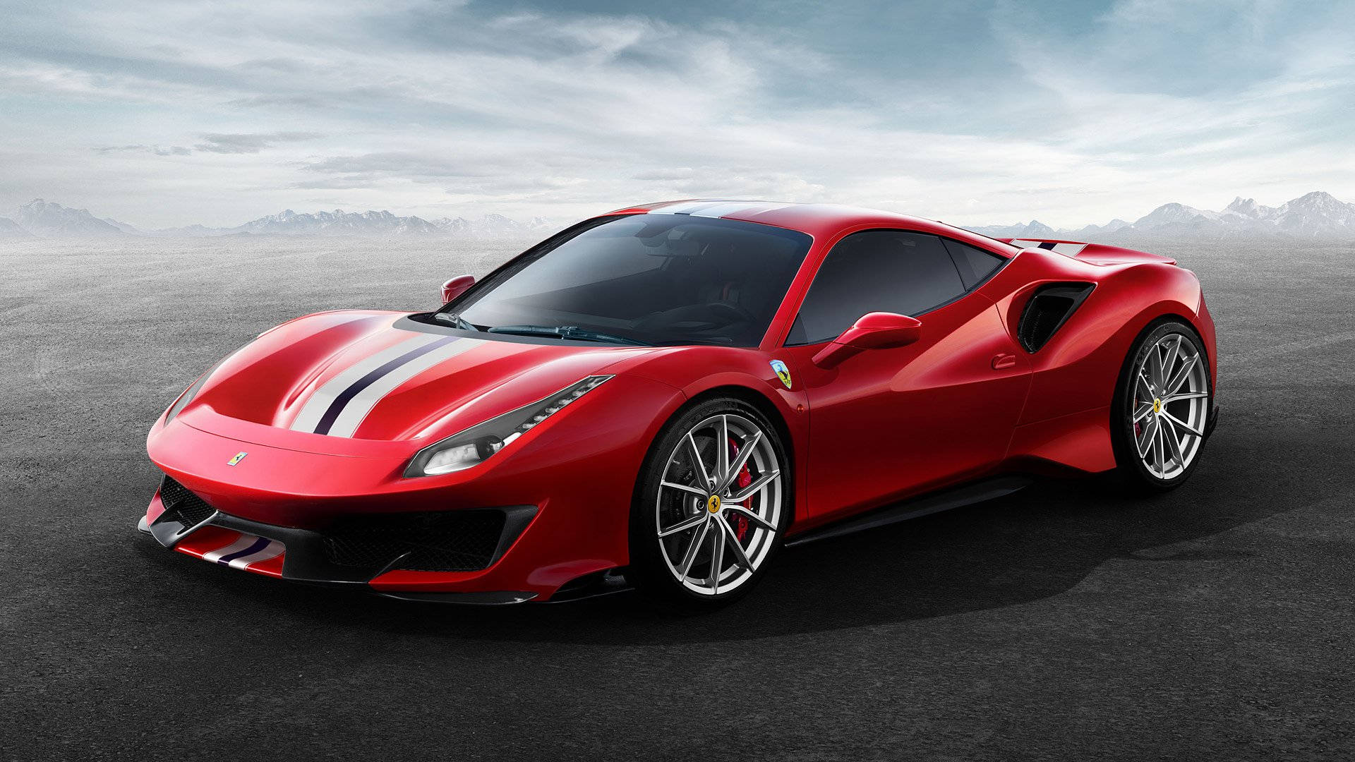 Feel The Power Behind The Wheel With A Ferrari Background