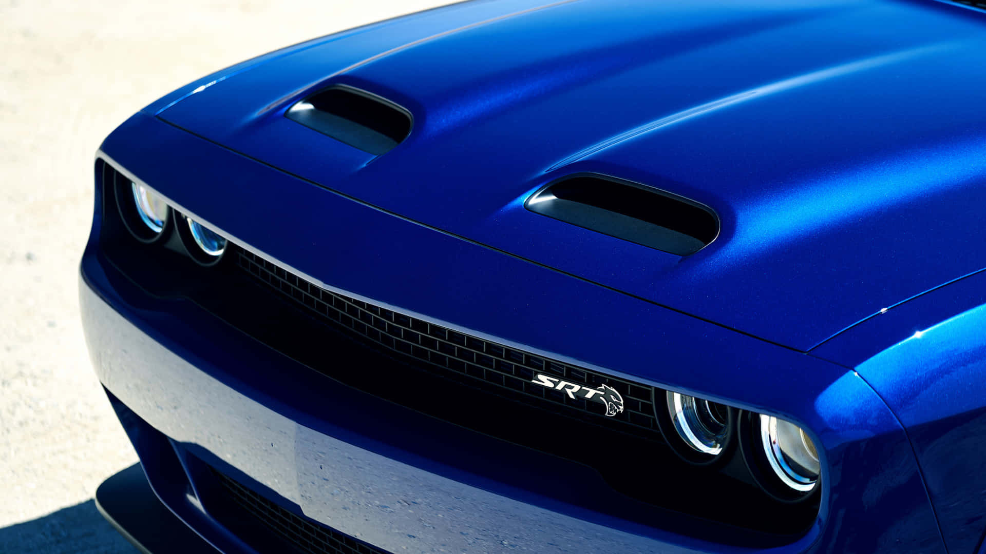 Feel The Power In The Dodge Challenger Srt Hellcat Background