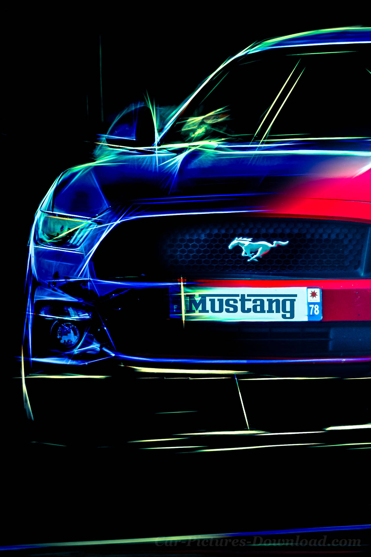 Feel The Power Of A Cool Mustang Background