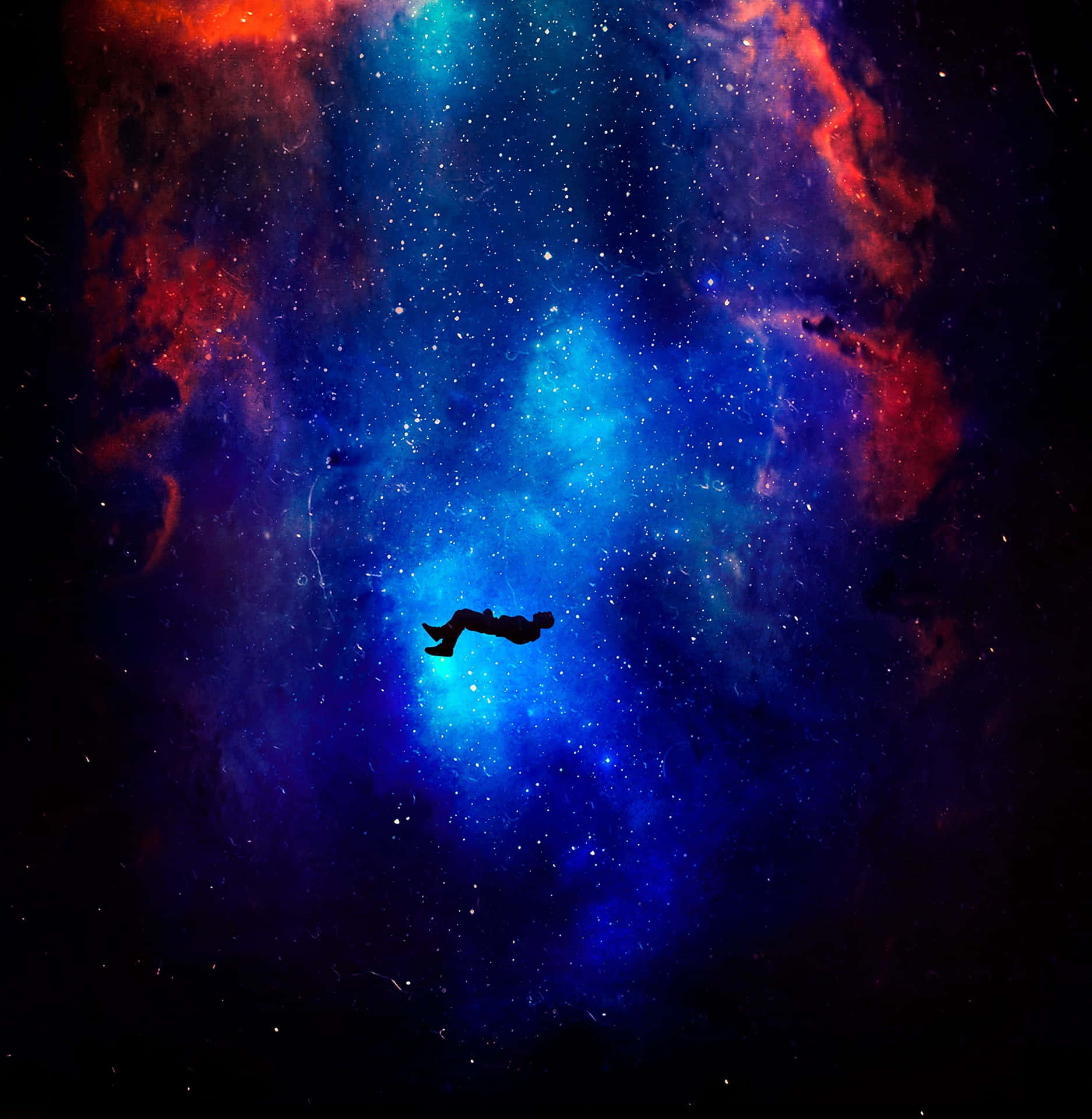 Feel The Power Of Android In Space Background