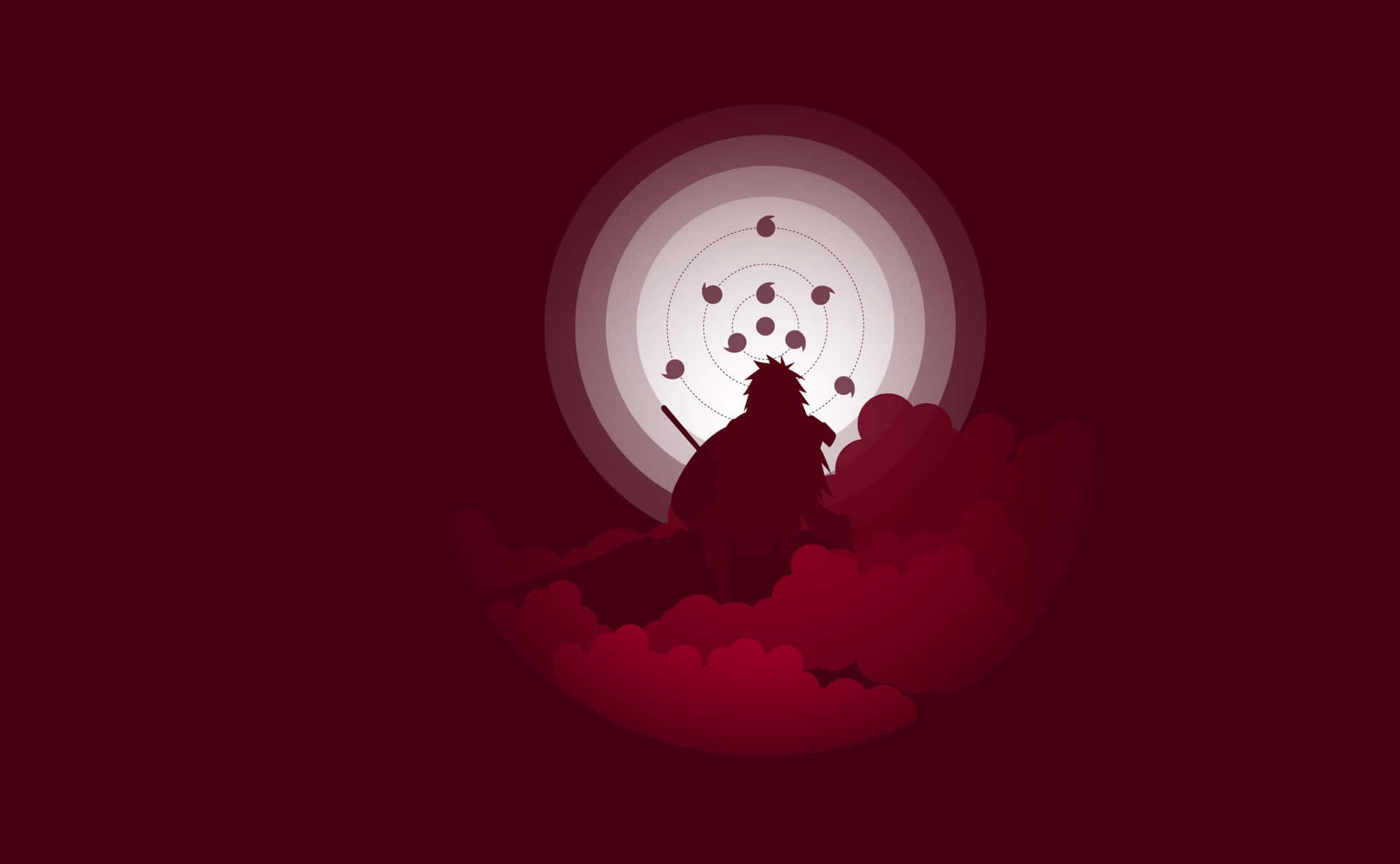 Feel The Power Of Anime With This Mesmerizing Anime Minimalist Wallpaper. Background