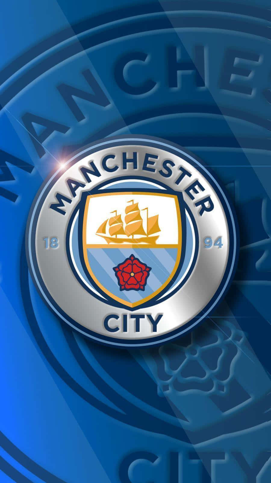 Feel The Power Of Manchester City On Your Iphone Background