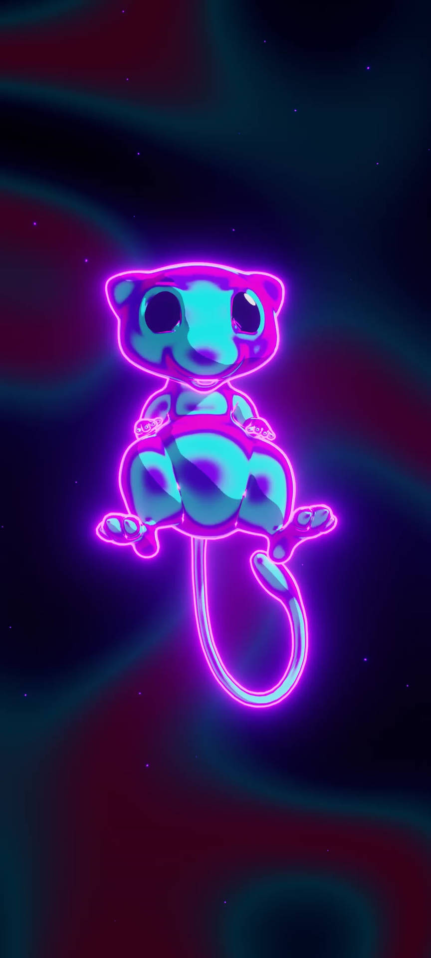 Feel The Power Of Mew And Its Extraordinary Glow! Background