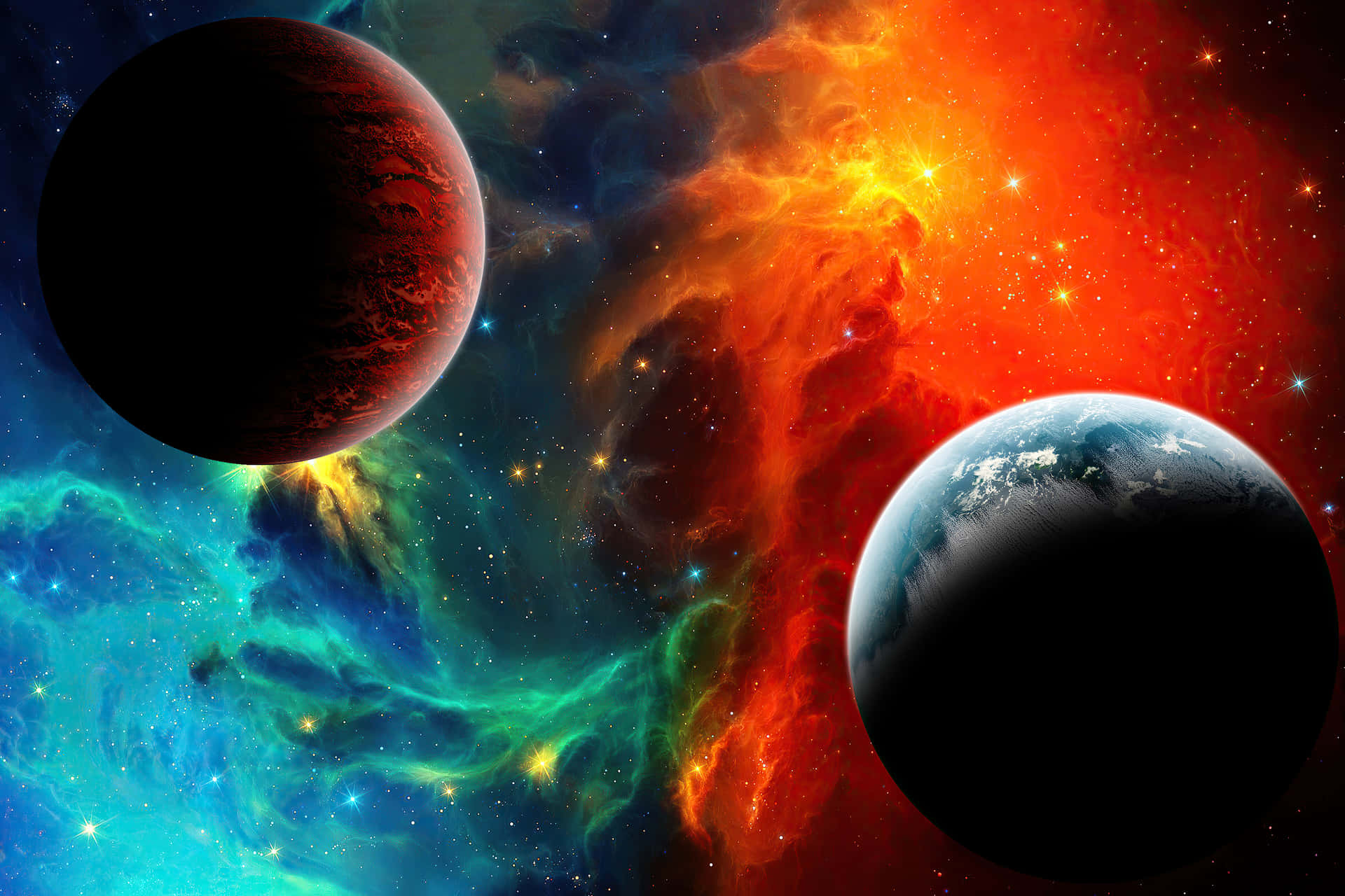 Feel The Power Of Outer Space Background