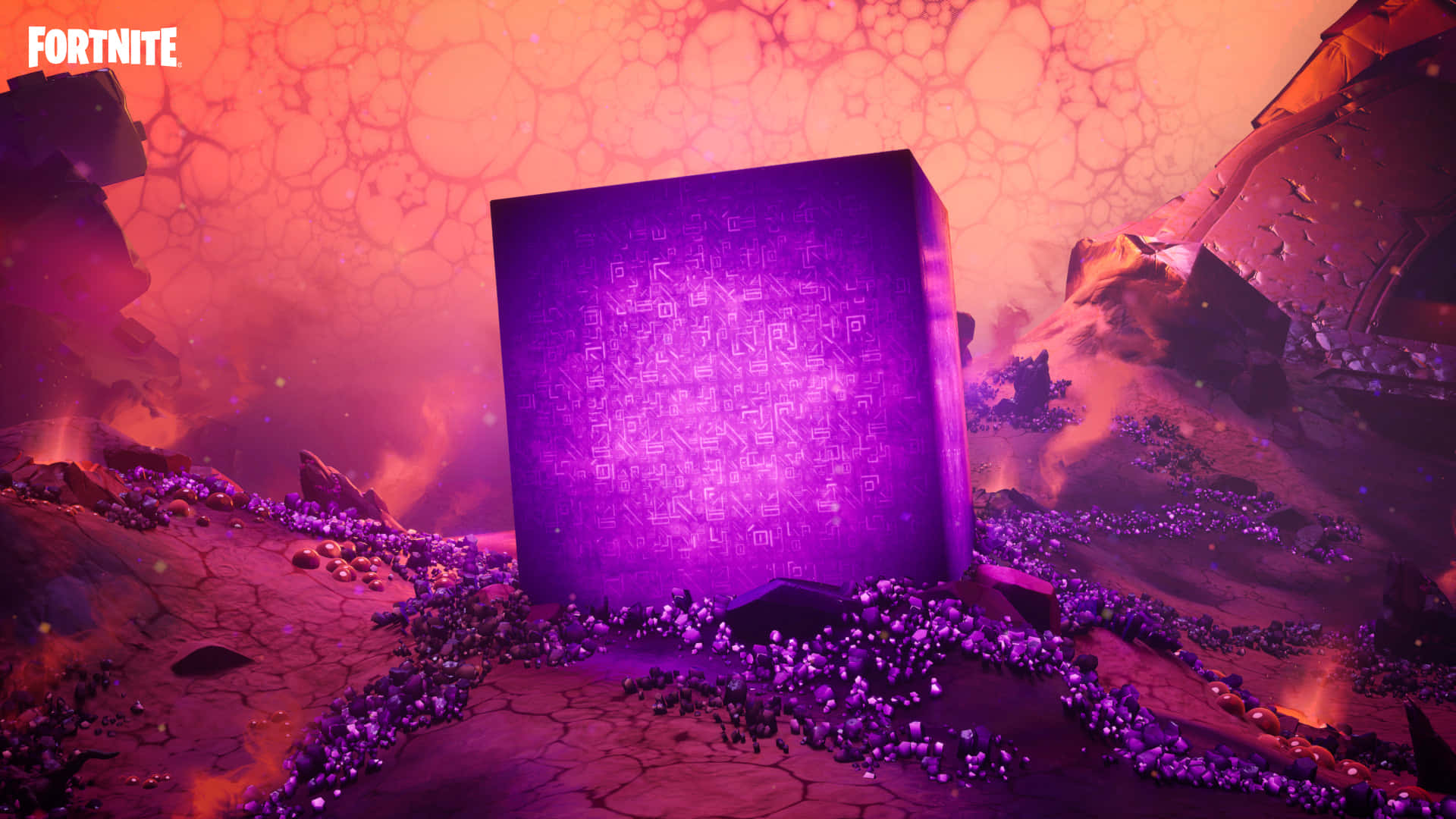 Feel The Power Of Purple During Your Next Fortnite Battle. Background
