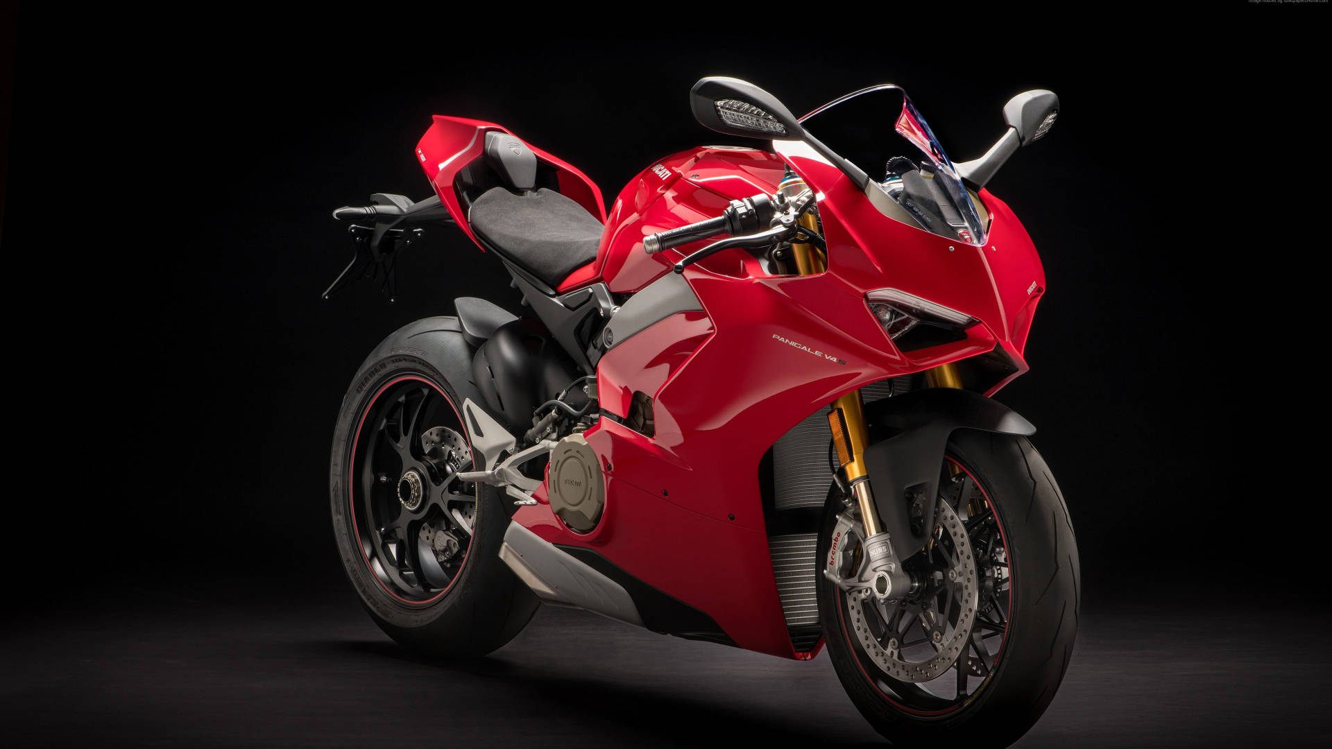 Feel The Power Of The 2018 Ducati Panigale V4-r Background