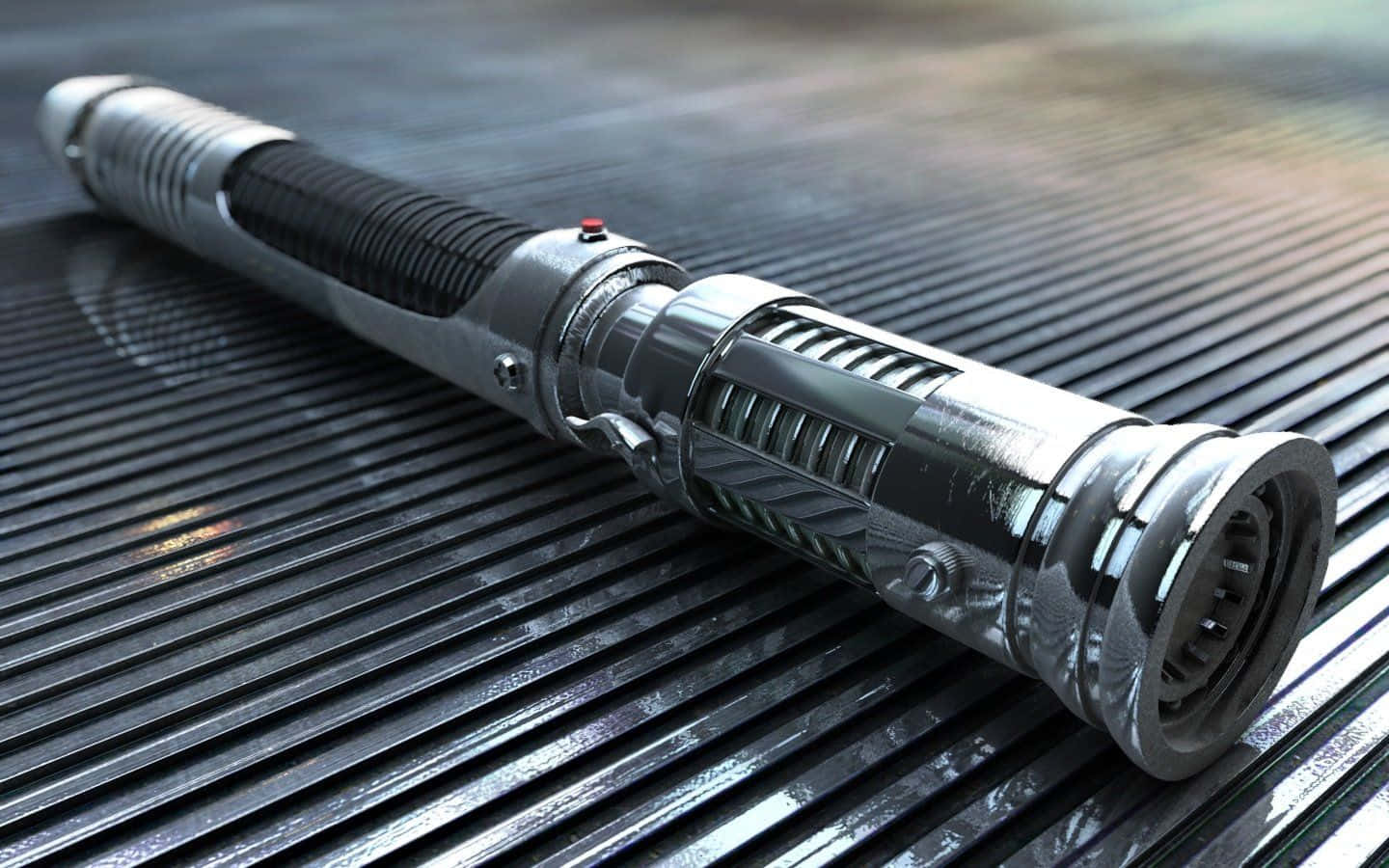 Feel The Power Of The Force With A Lightsaber In Your Hand Background