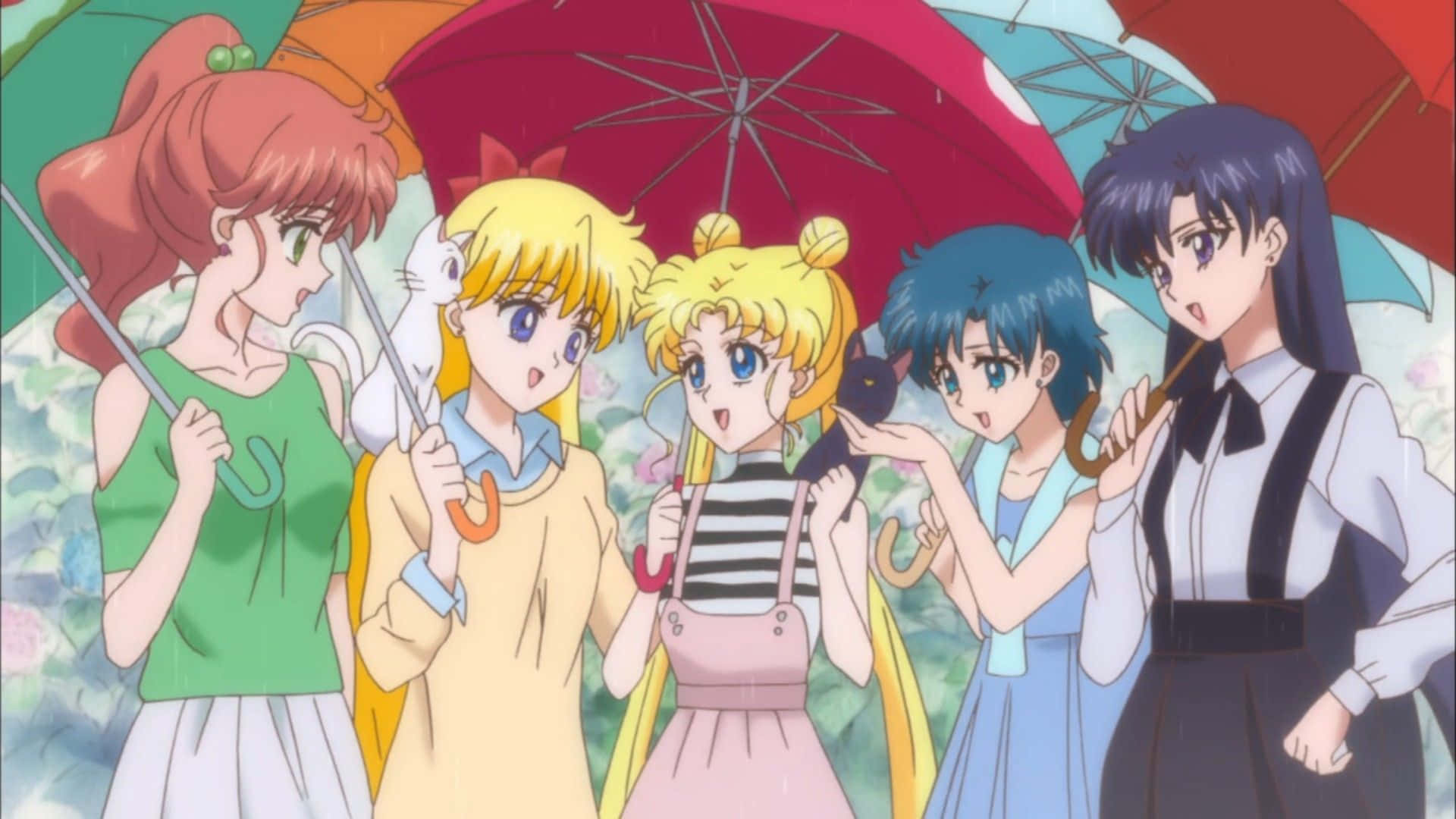 Feel The Power Of The Legendary Sailor Senshi - Aesthetic Sailor Moon Background