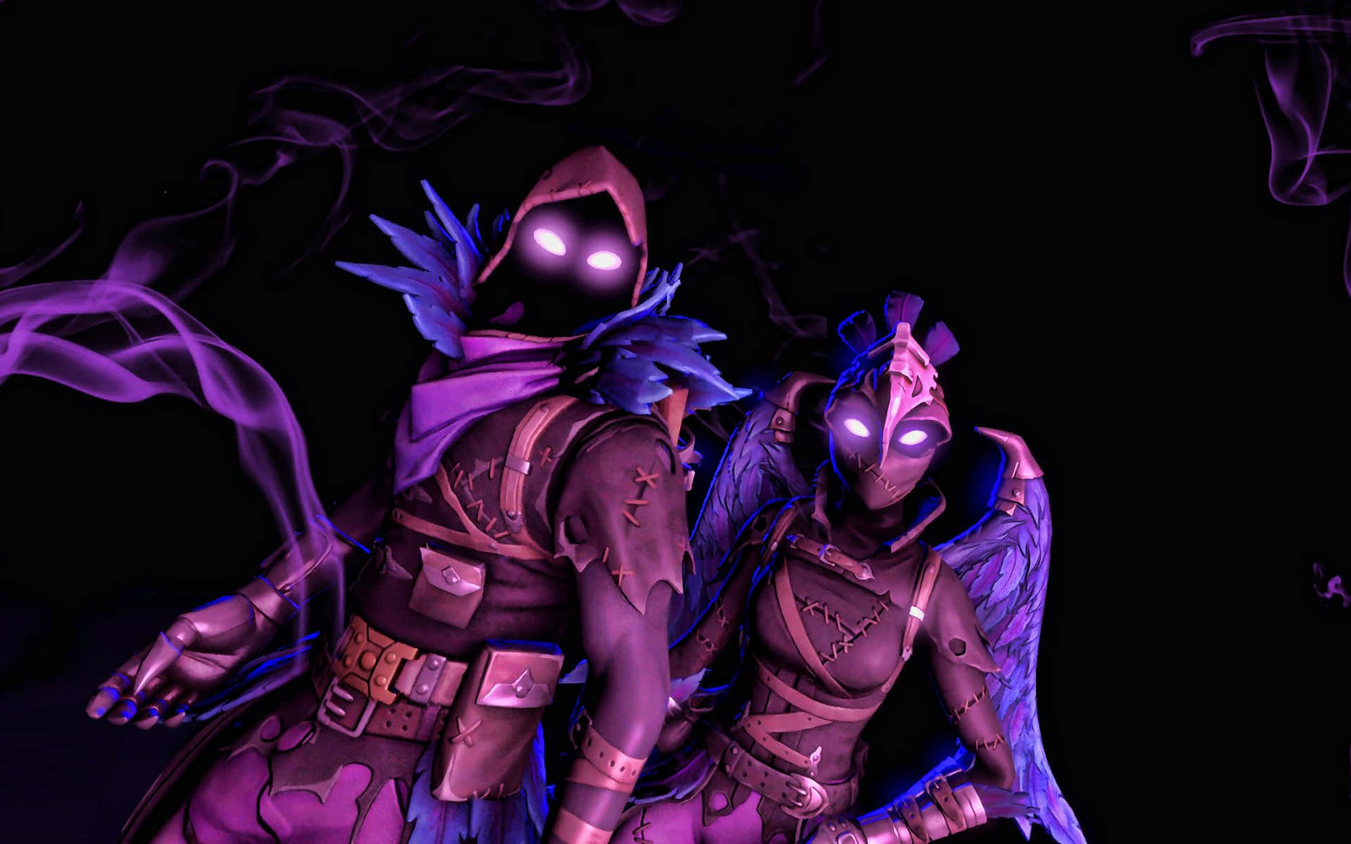 Feel The Power Of The Mysterious Raven Fortnite Skin Background