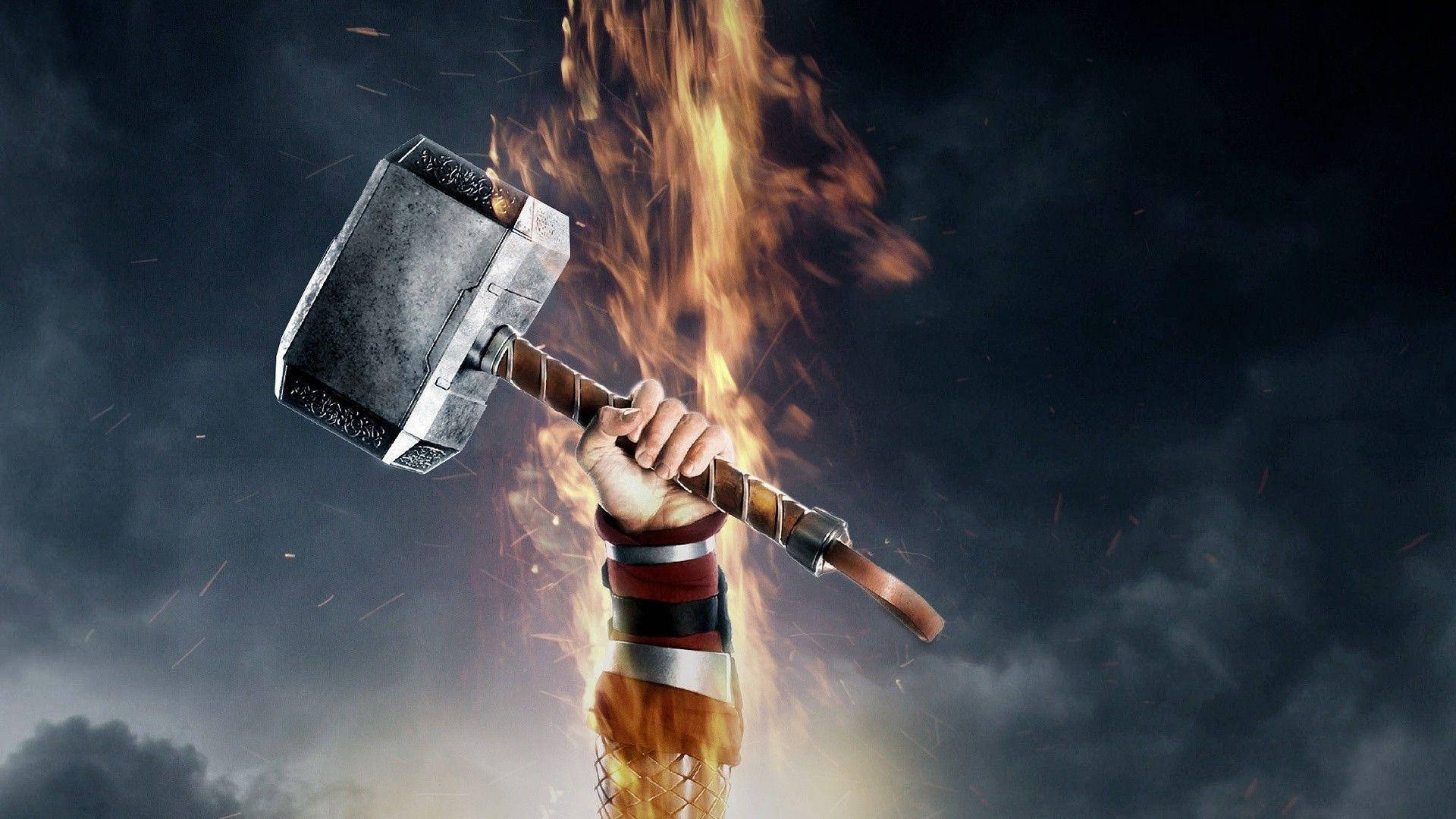 Feel The Power Of Thor's Hammer Background