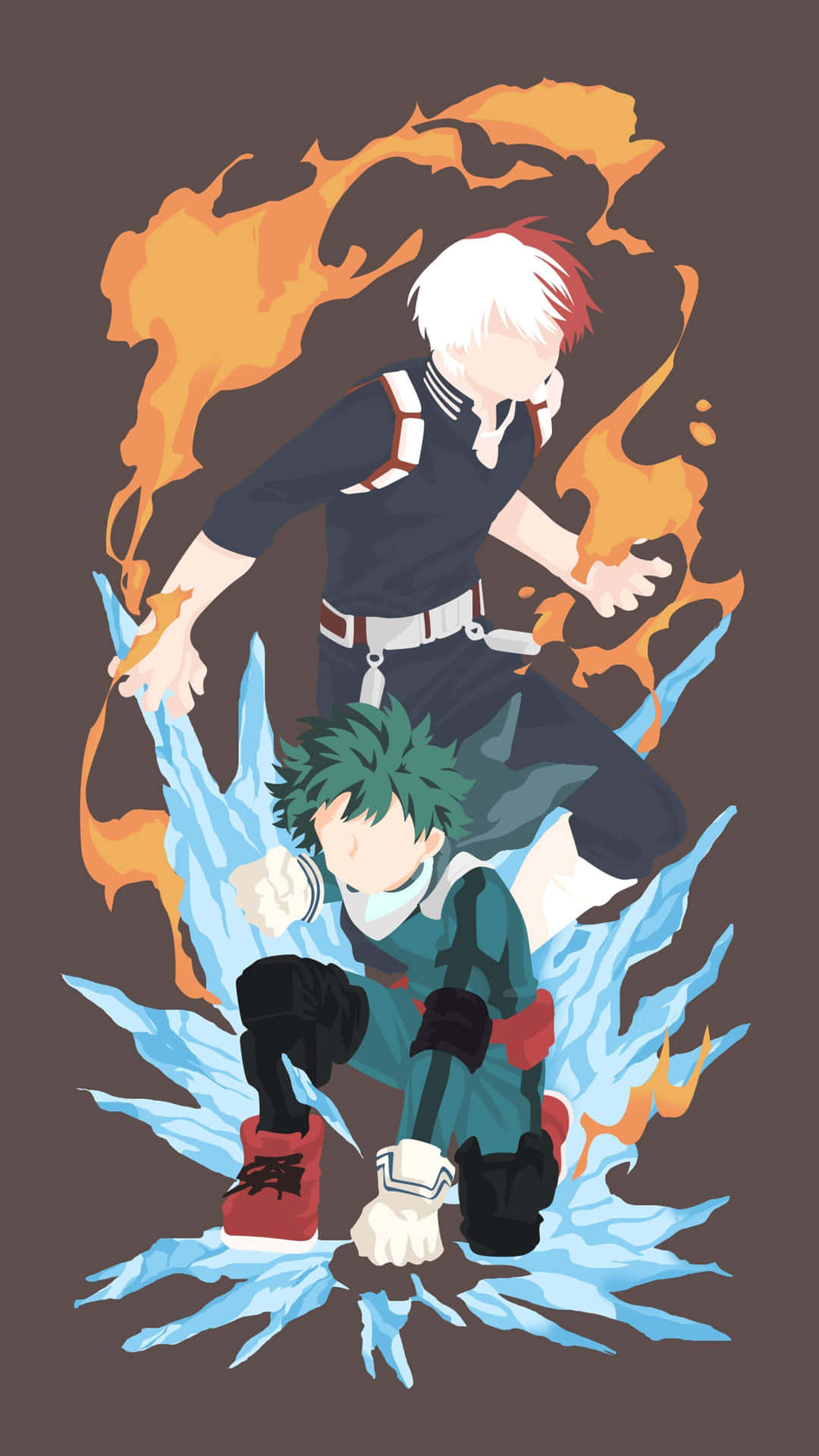 Feel The Power Of Todoroki Black Background