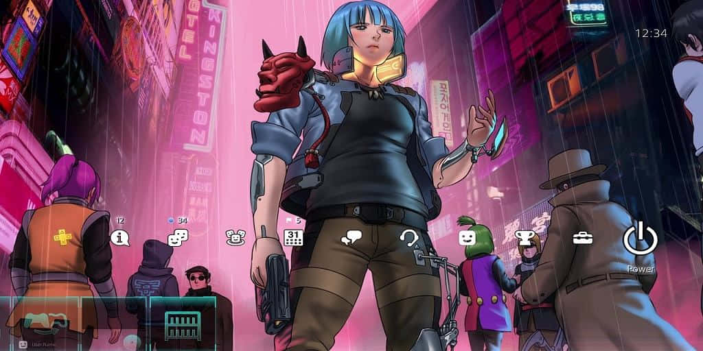 Feel The Power With An Anime-inspired Ps4 Controller Background