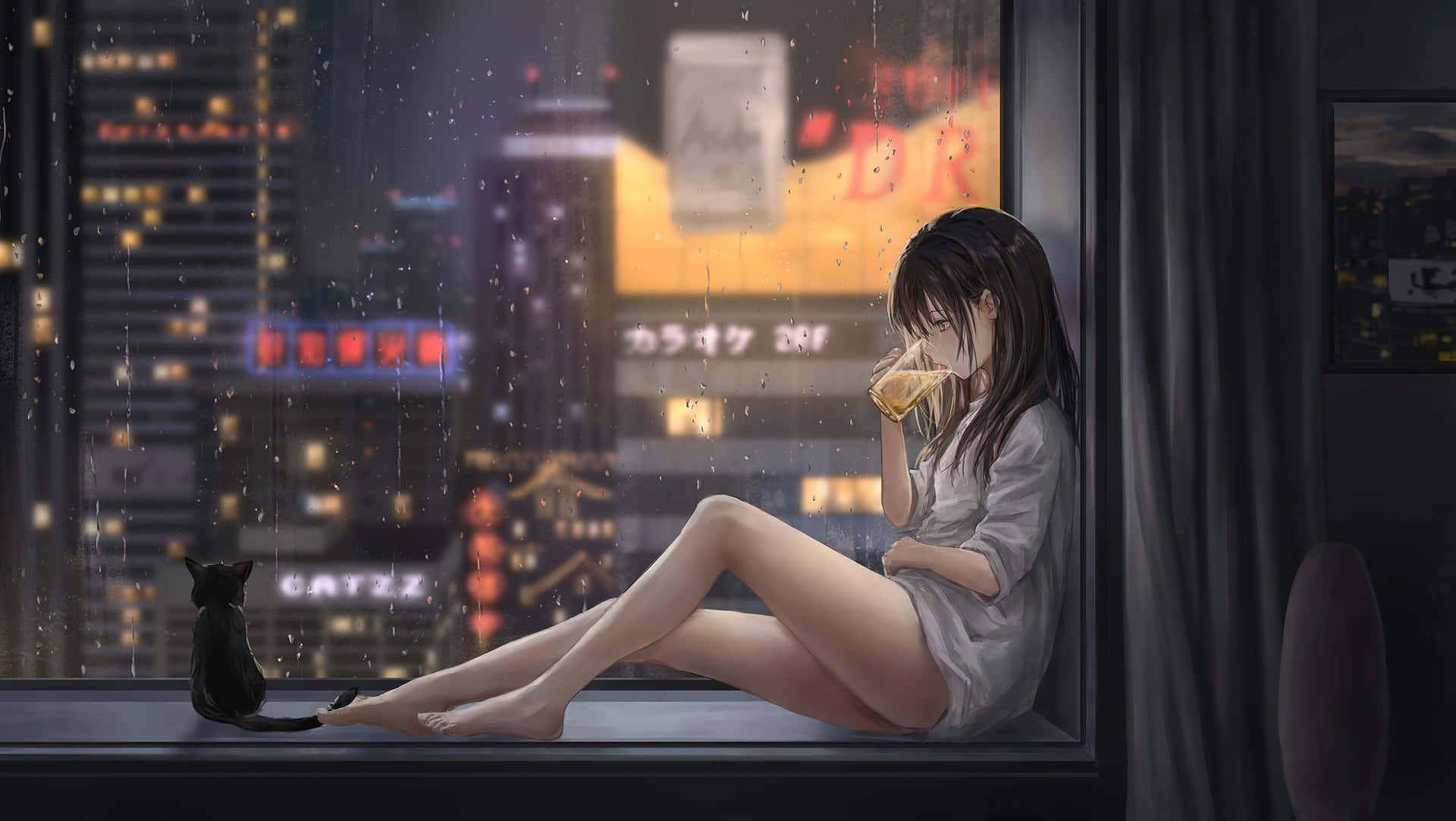 Feel The Rain With This Anime Wallpaper