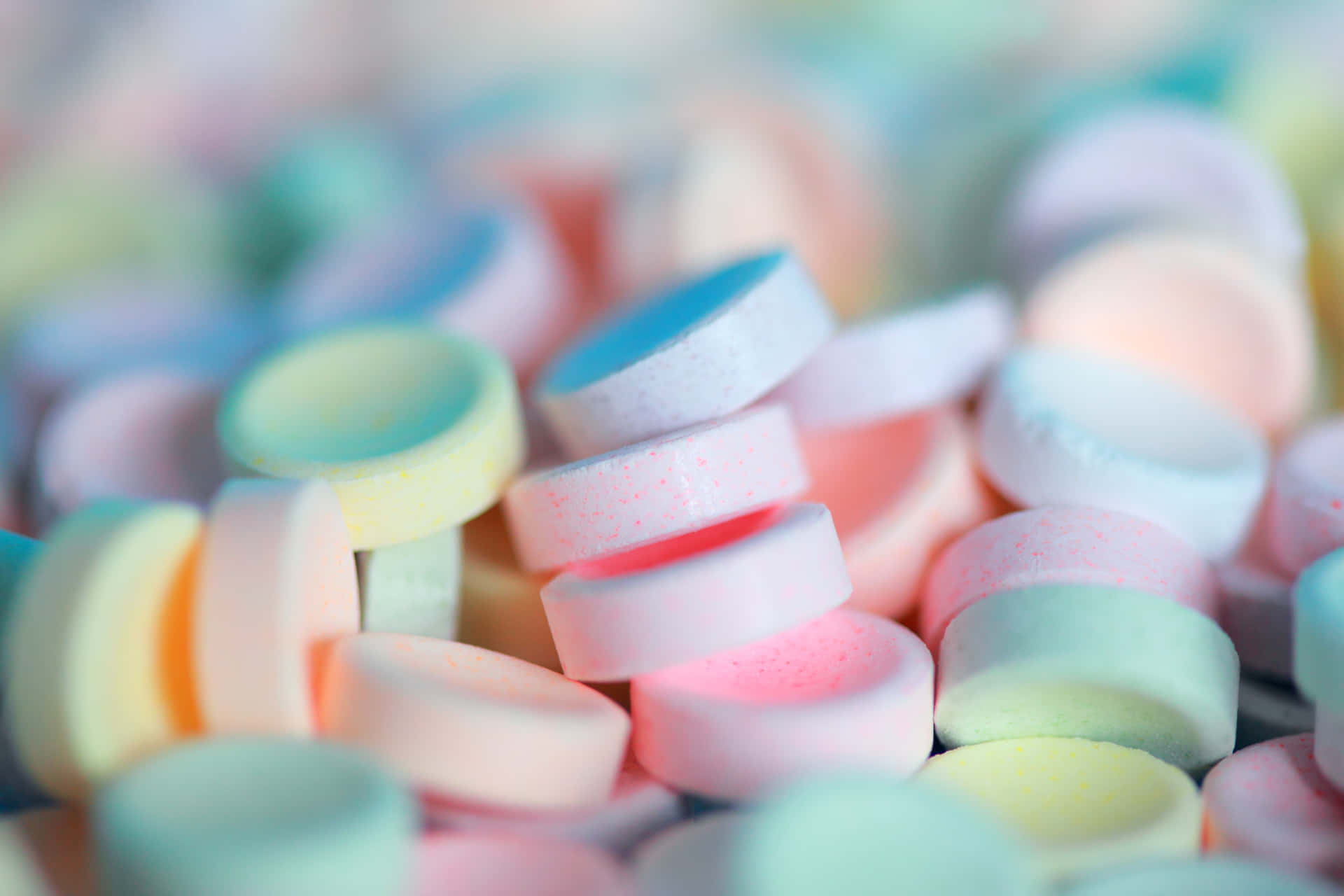 Feel The Rainbow Joy With This Cute Pastel Scene Background
