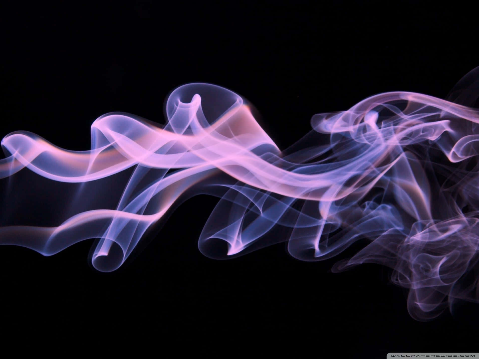 Feel The Smoldering Intensity Of This Unique Cool Smoke With The Added Flair Of A Lighter In The Background Background