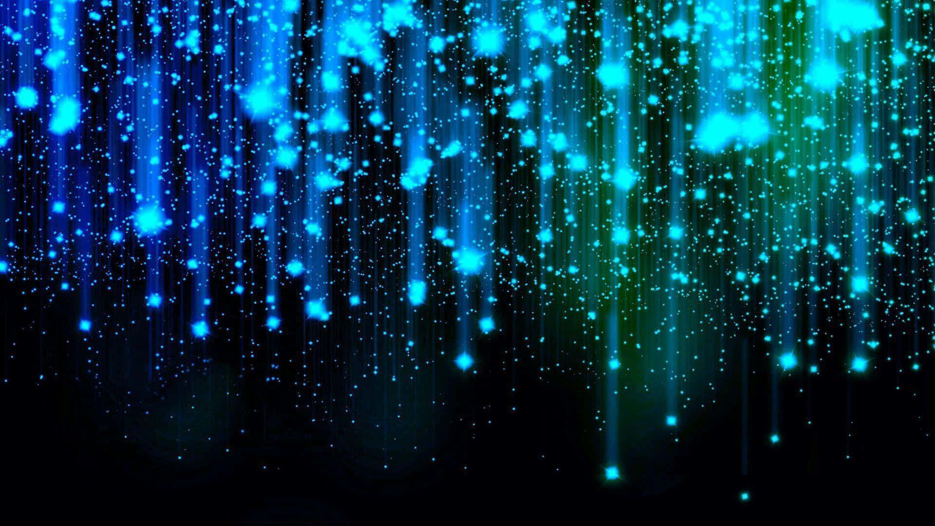 Feel The Spark In A Night Filled With Blue Stars Background