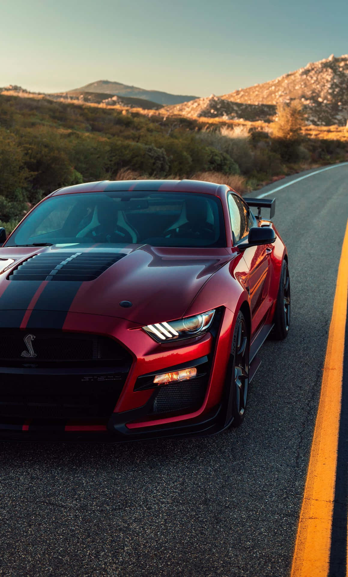 Feel The Speed And Power In Every Mile Thanks To The Mustang Iphone. Background