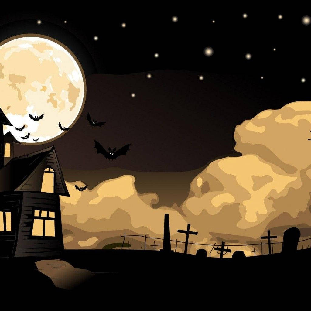 Feel The Spooky Vibes With A Halloween-themed Ipad Background