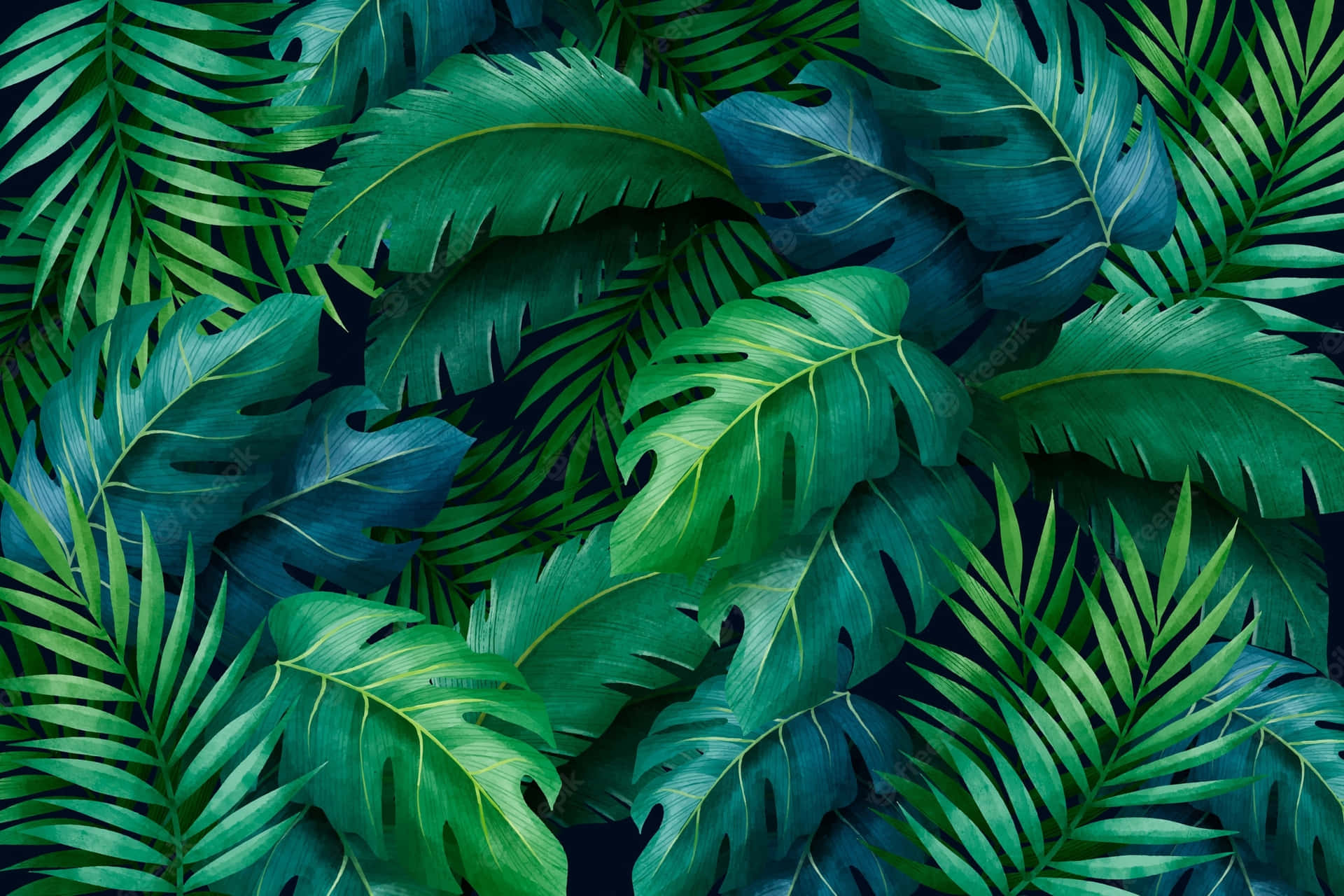 Feel The Summer Vibes With These Aesthetic Palm Leaves Background