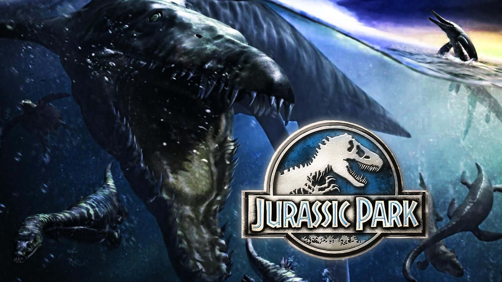Feel The Thrill Of Prehistoric Adventure At Blue Jurassic World! Background