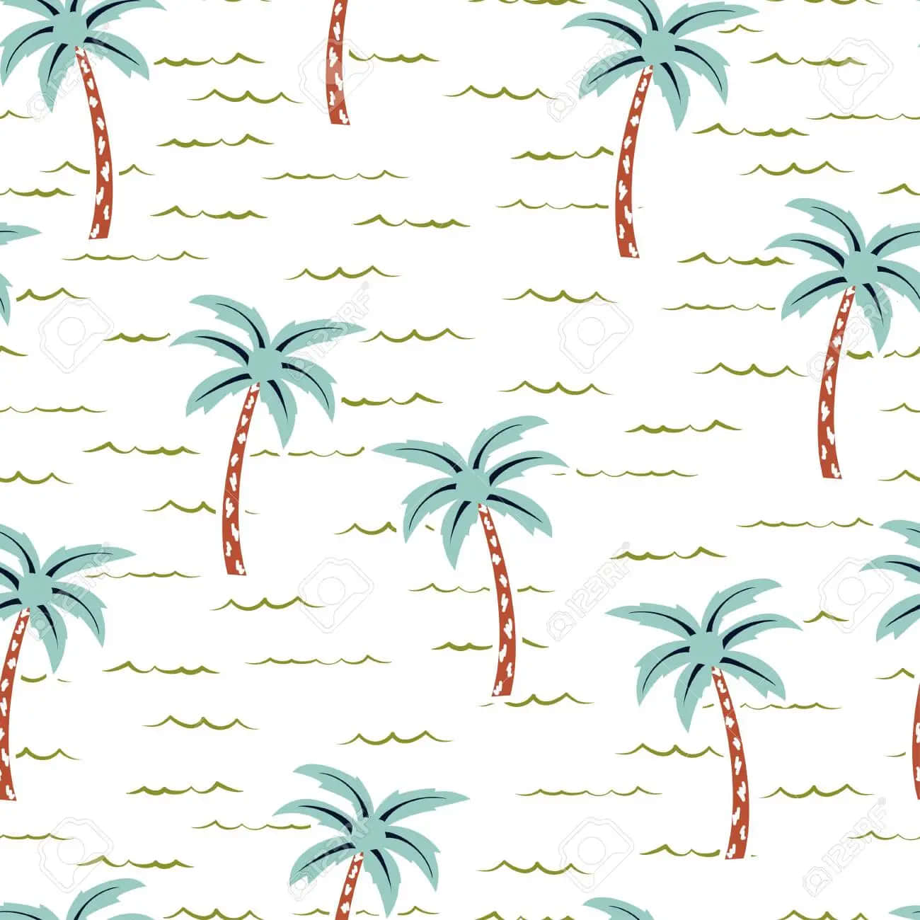Feel The Tropical Breeze With This Cute Palm Tree! Background