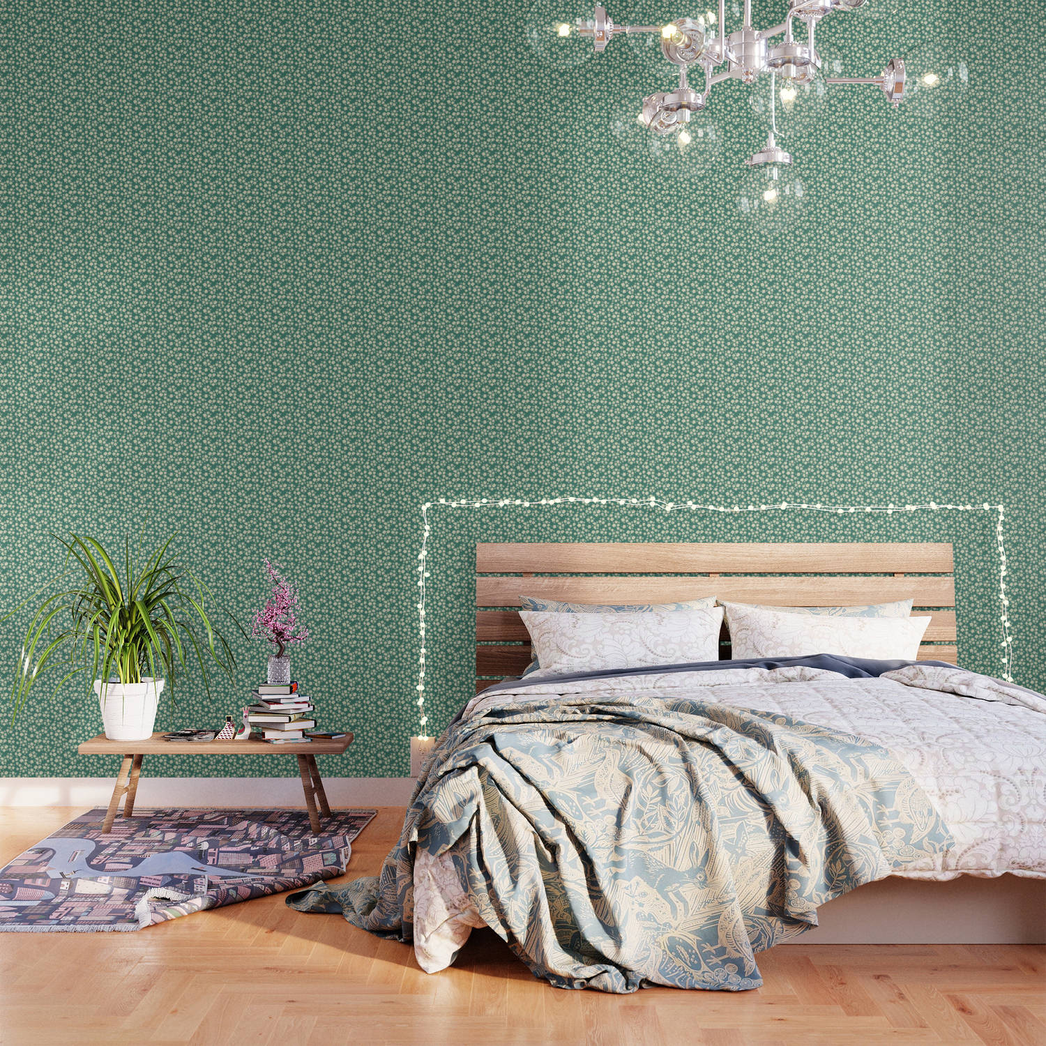 Feel The Vibrant Shades Of Viridian Color On You Walls! Background