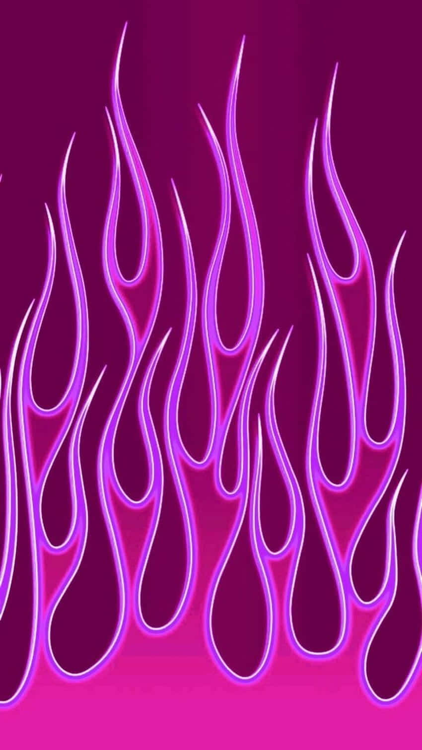 Feel The Warmth And Courage Of Pink Flames Background