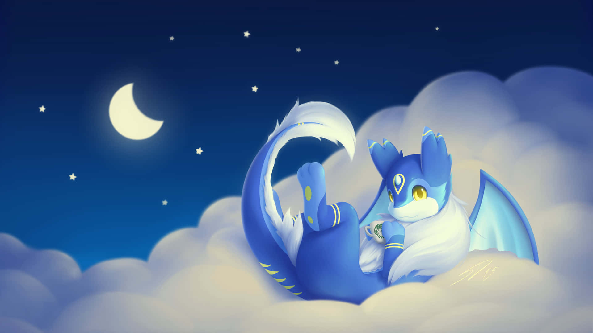 Feel The Warmth Of The Night Sky With This Beautiful View Of The Moon. Background