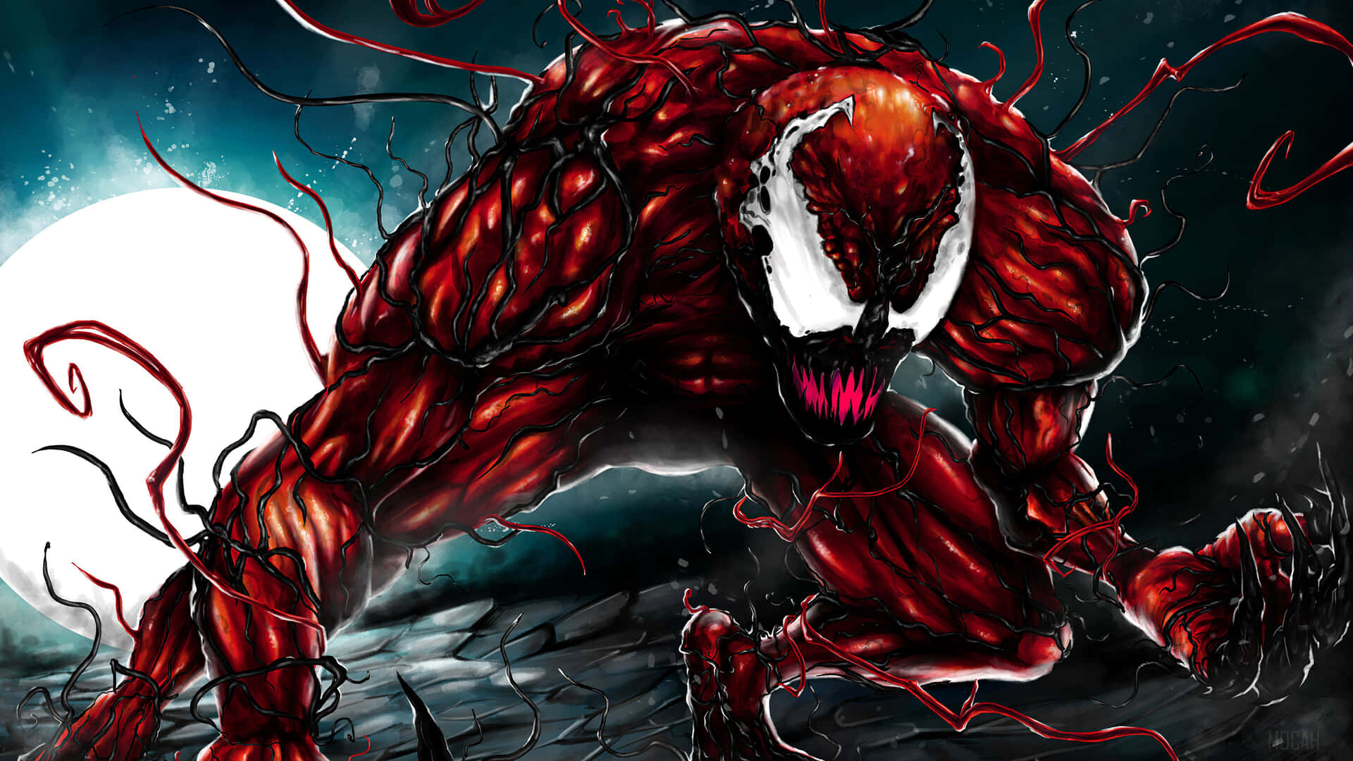 Feel The Wrath Of Venom's Offspring, Carnage! Background
