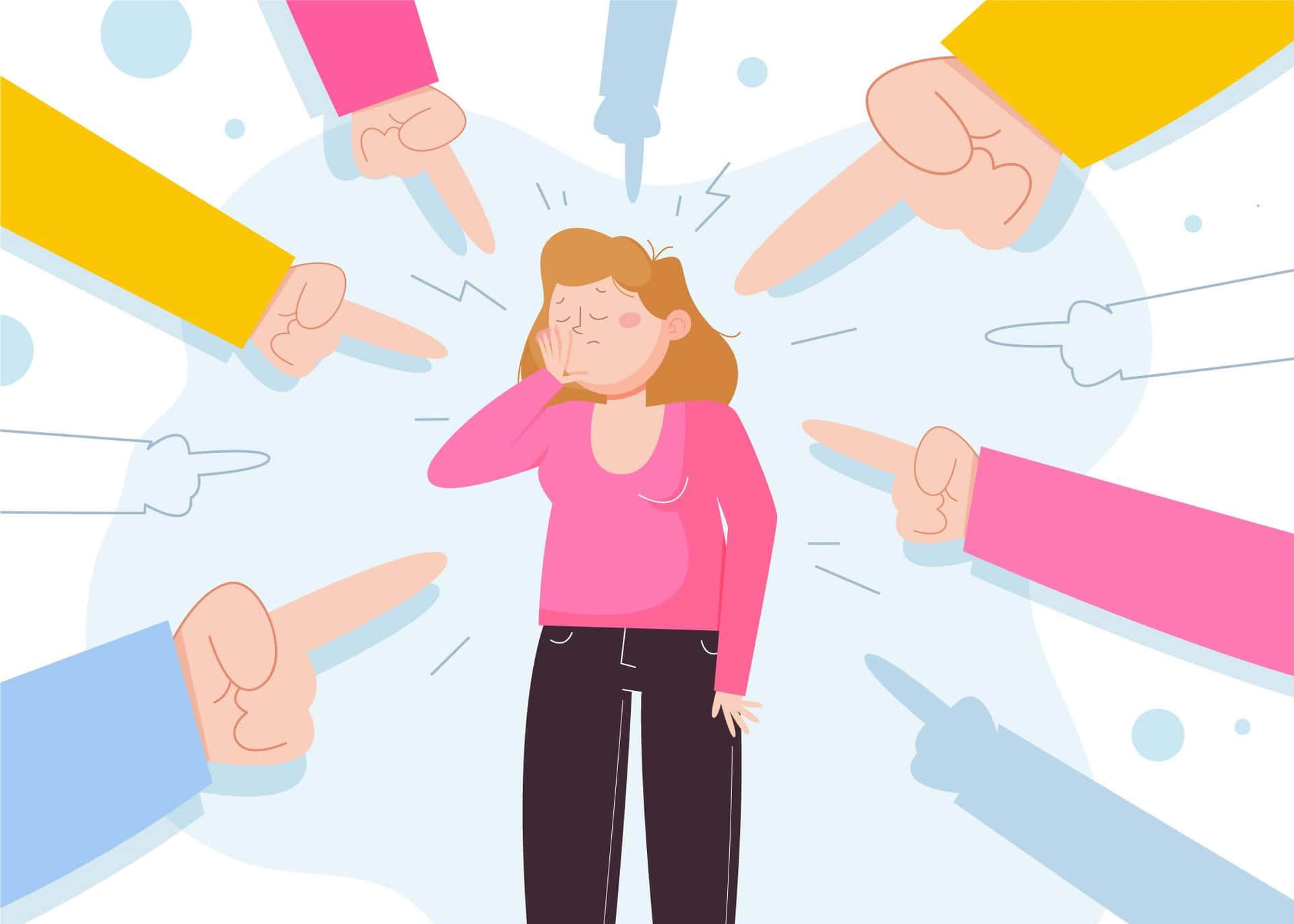 Feeling Accused Illustration Background