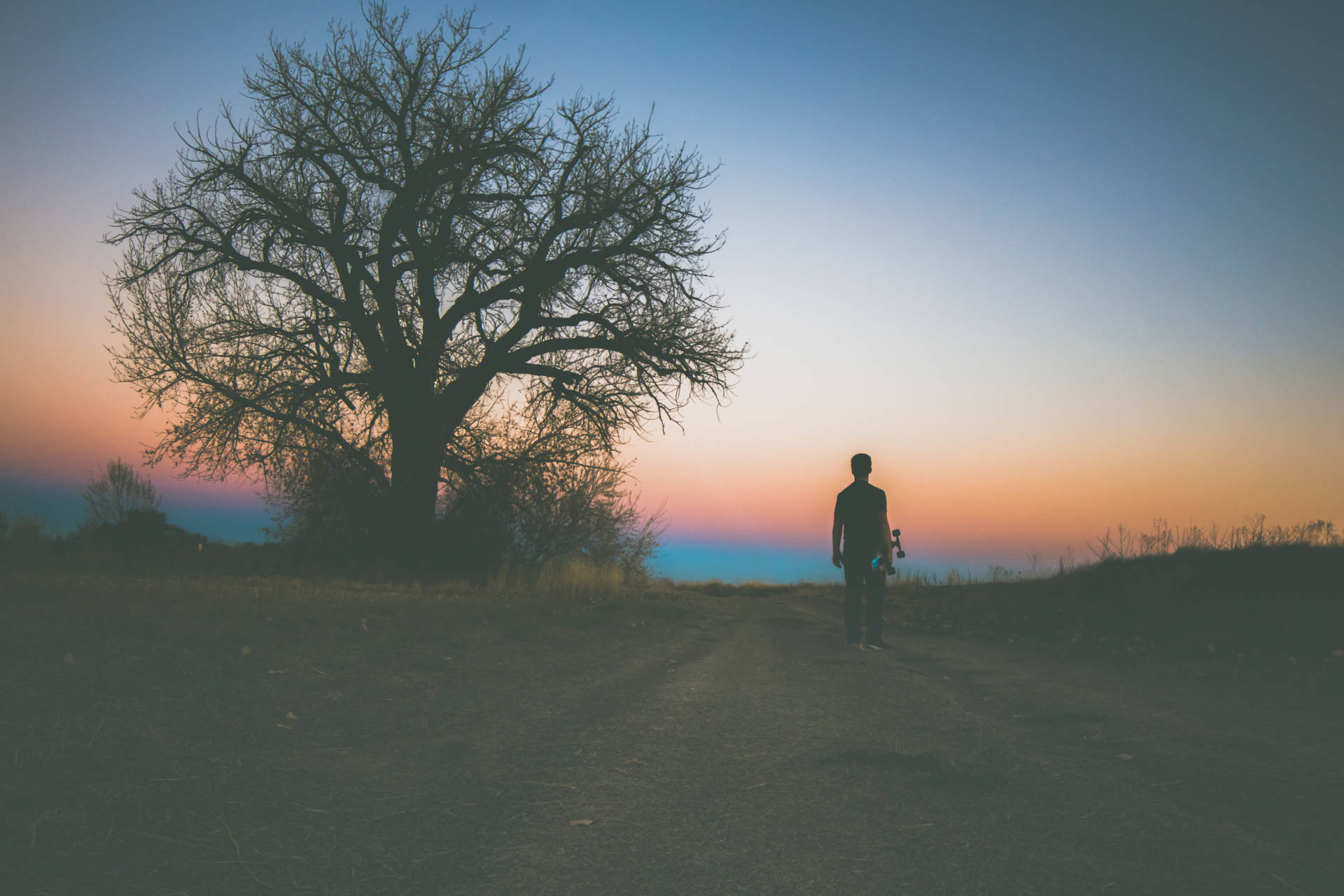 Feeling Alone Skateboard Background