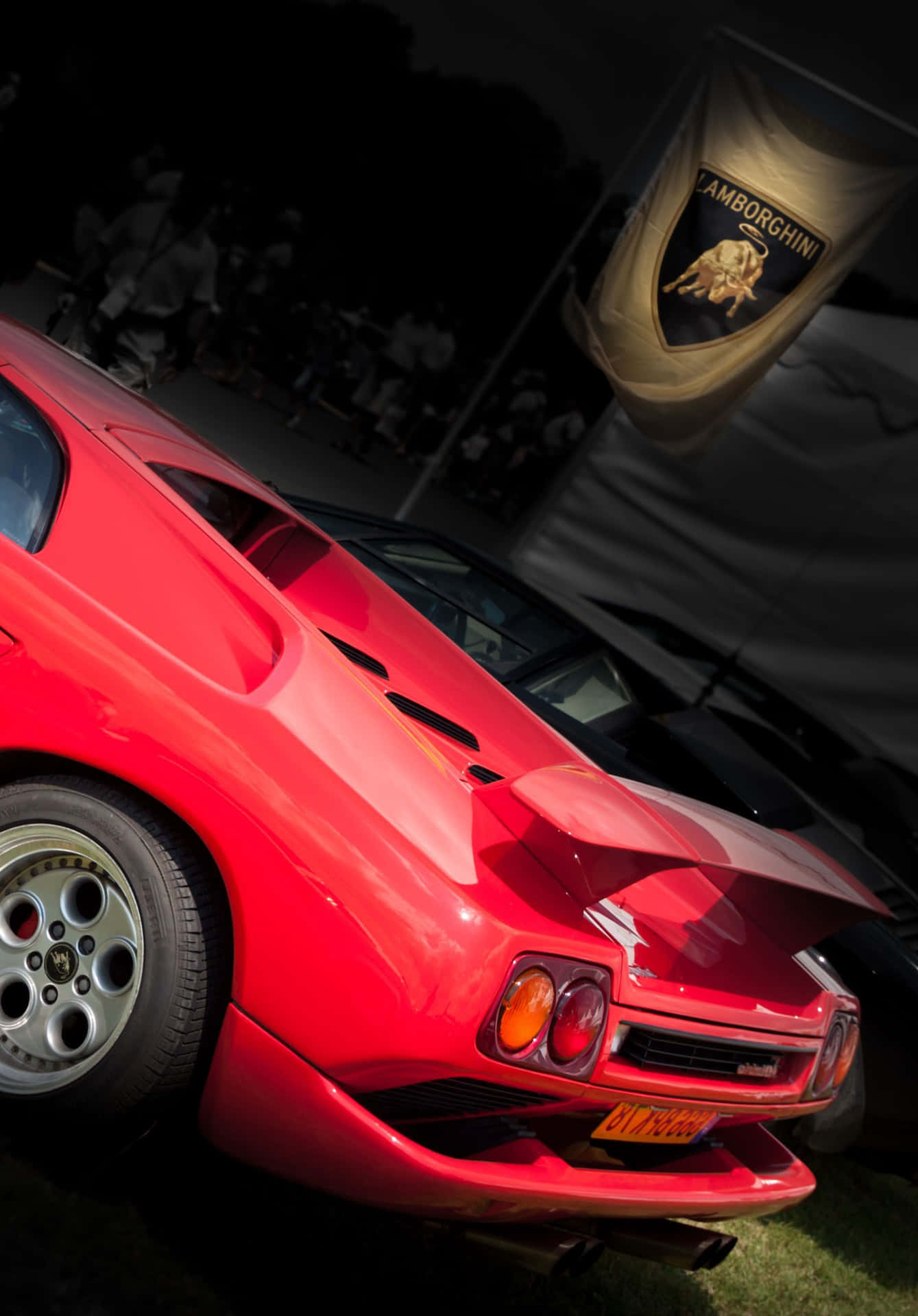 Feeling The Wind In Your Hair While Driving A Classic Ferrari Background