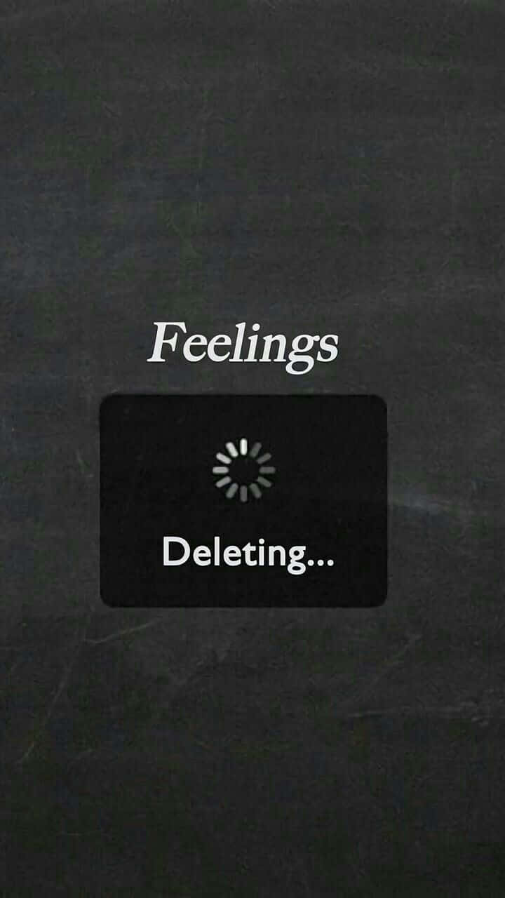 Feelings Deleted Emo Iphone Gray