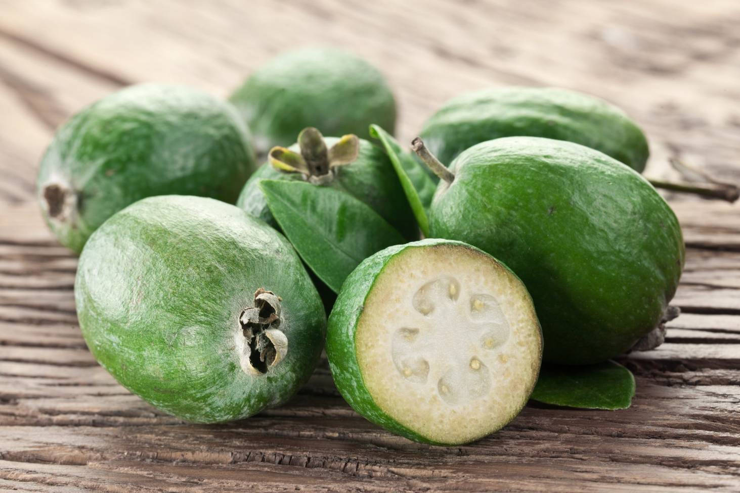 Feijoa In The Table Background