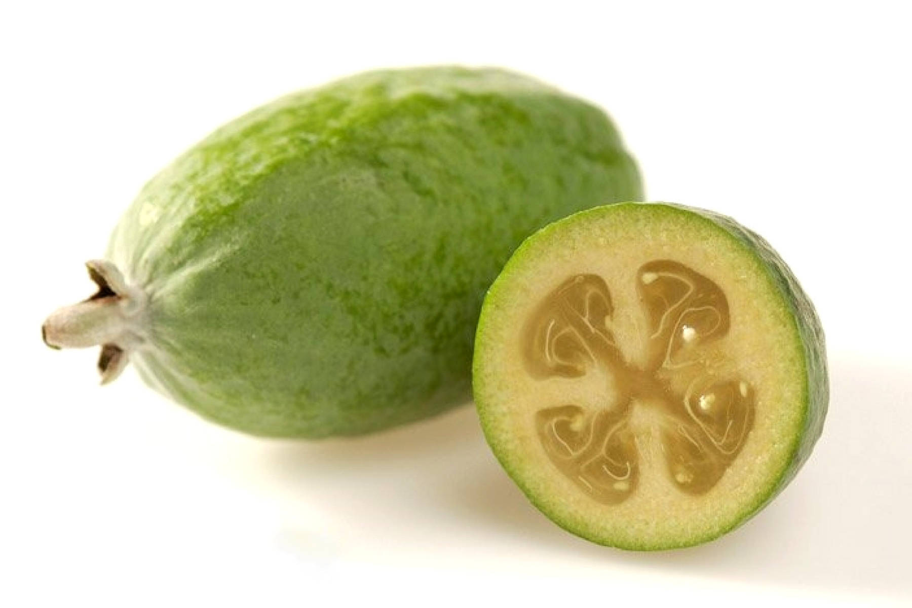 Feijoa Sellowiana With Half Background