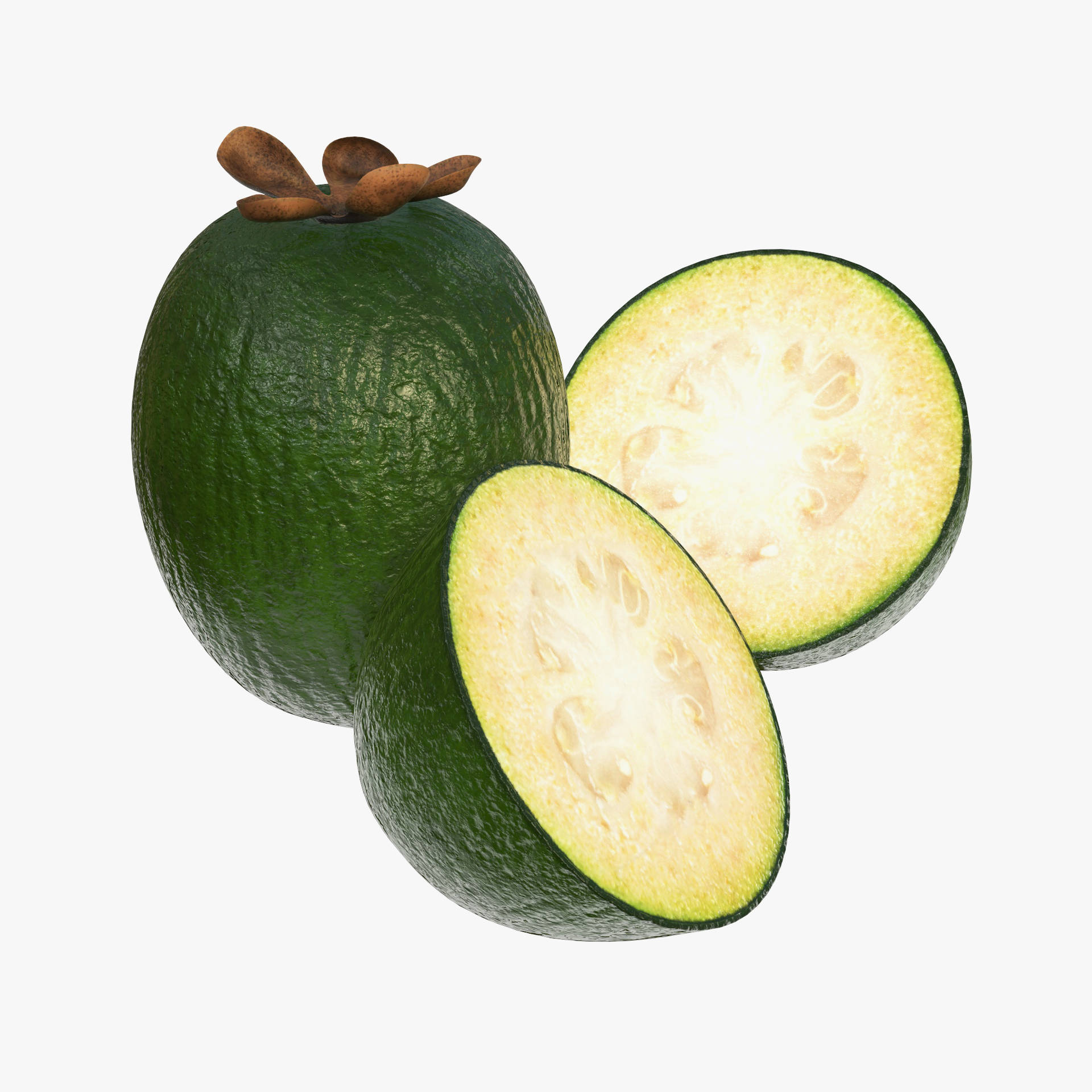 Feijoas In Filter Background