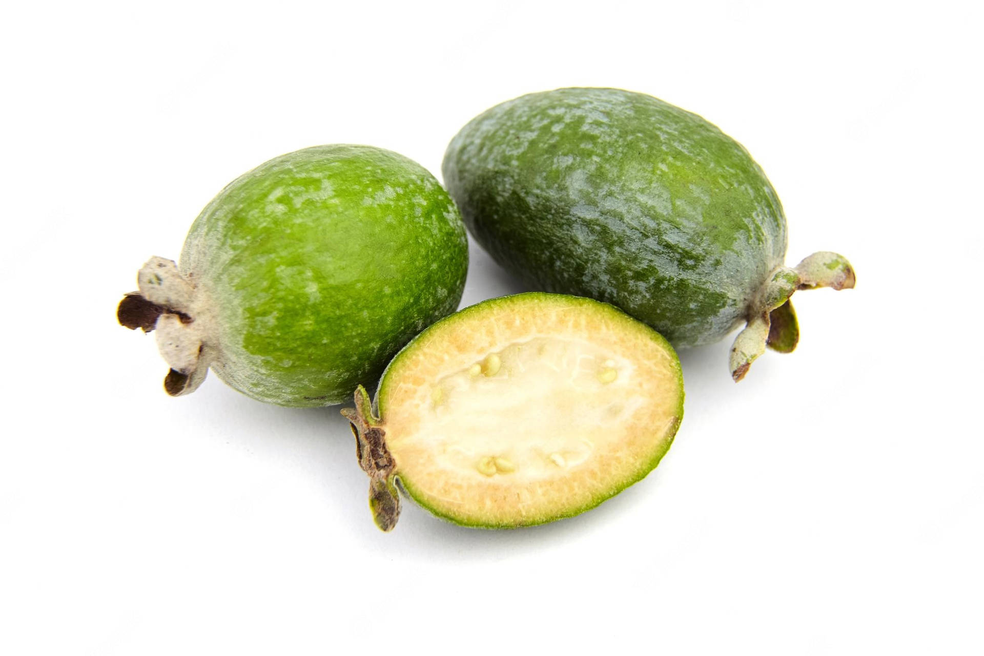 Feijoas In Three Pieces