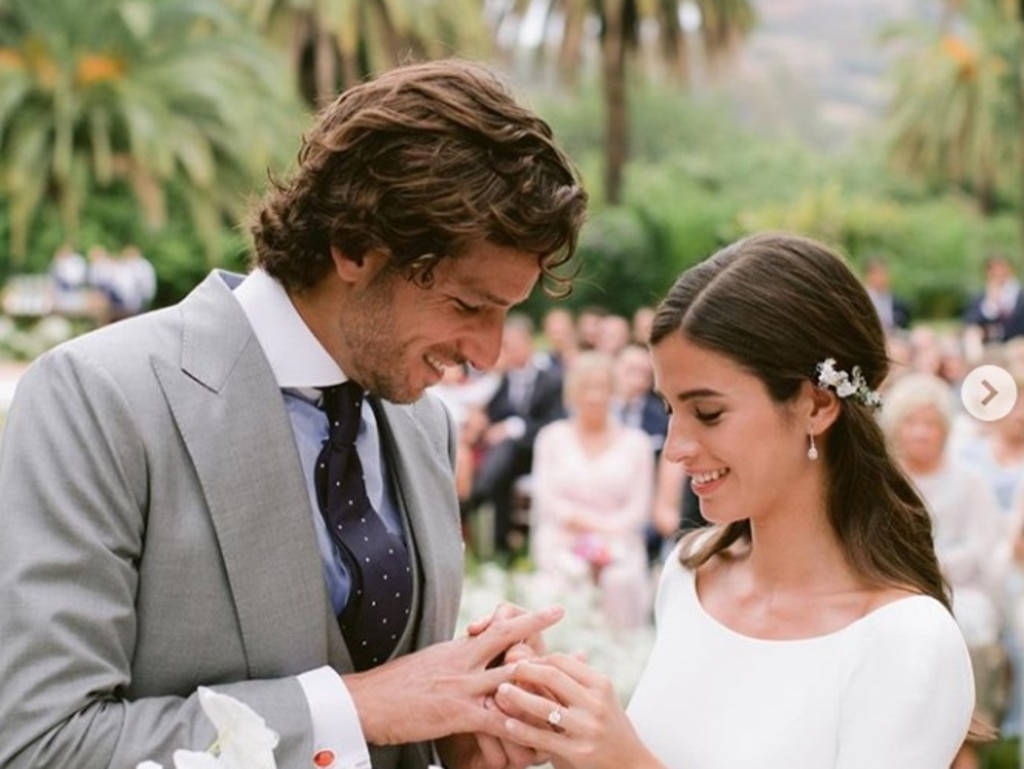 Feliciano Lopez With Wife Sandra Gago Background