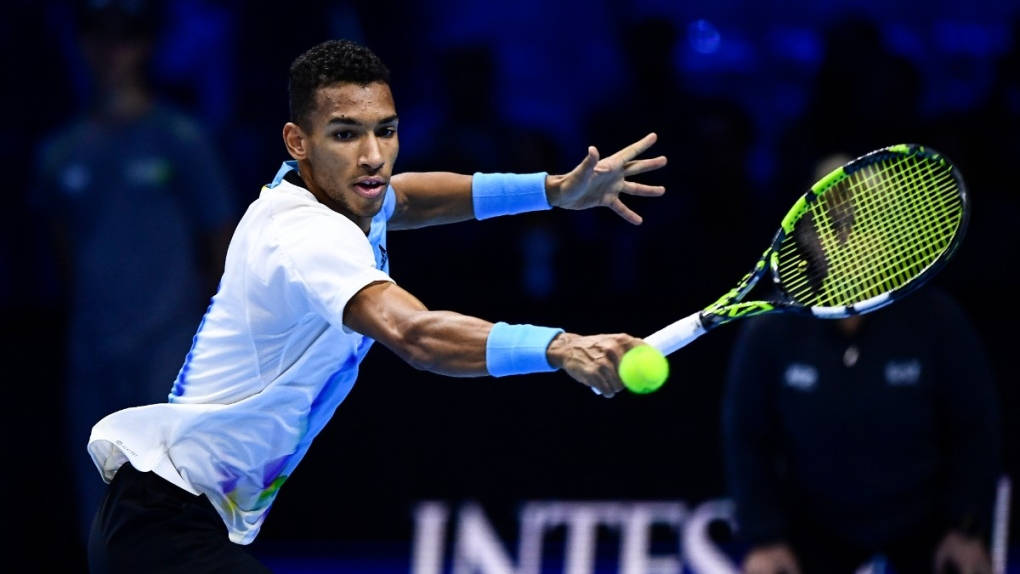 Felix Auger Aliassime About To Receive Background