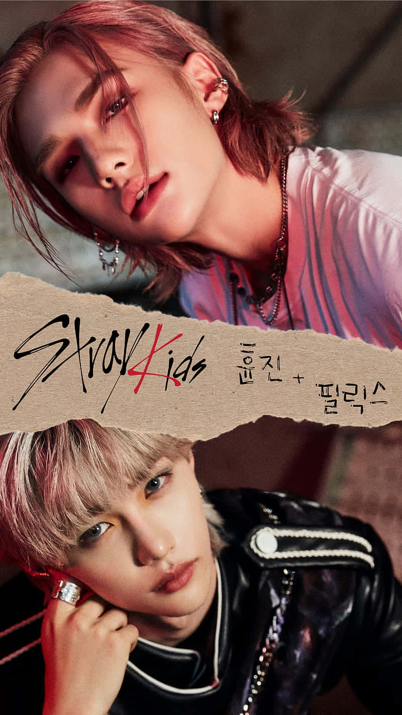 Felix Of Stray Kids In A Fun School Themed Photoshoot Background