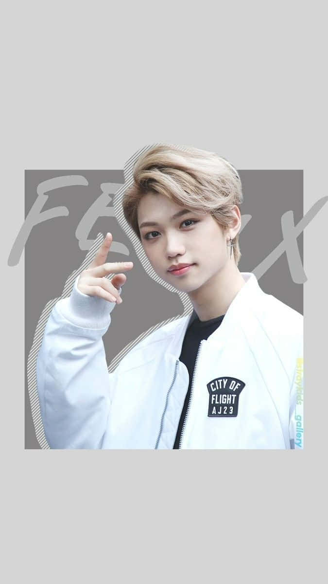 Felix Stray Kids Brightens The Day With His Smile And Carefree Attitude Background