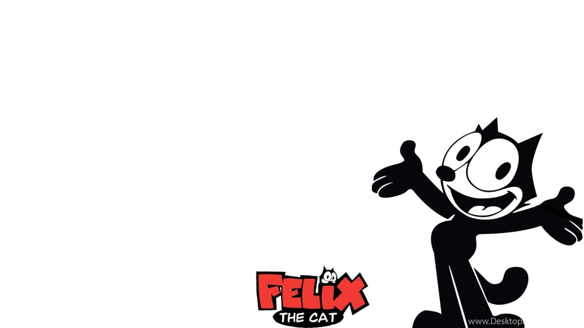 Felix The Cat Happy Arms Background