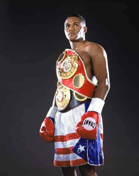 Felix Trinidad In His Red Boxing Gloves