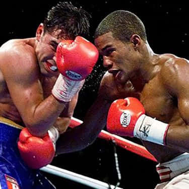 Felix Trinidad Throwing A Strong Punch Background