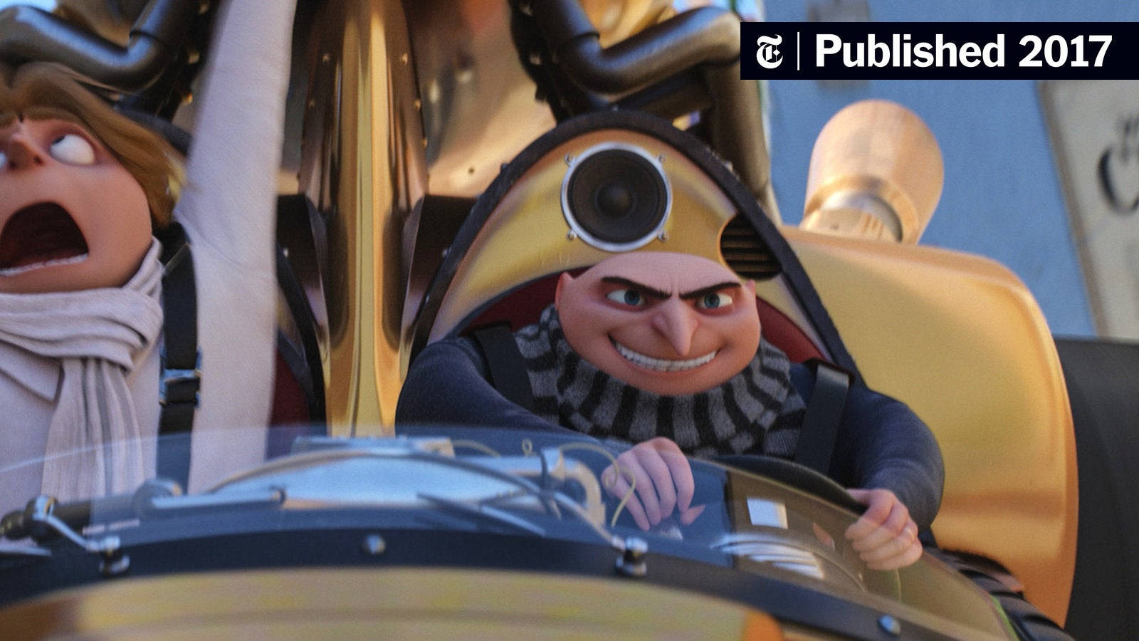 Felonious Gru Driving Despicable Me 3 Background