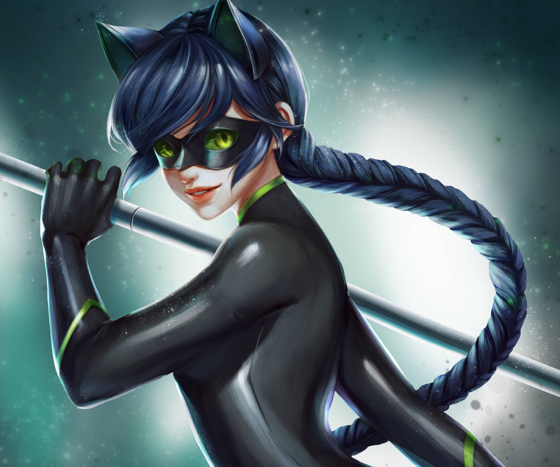 Female Cat Noir Miraculous Fanart Background