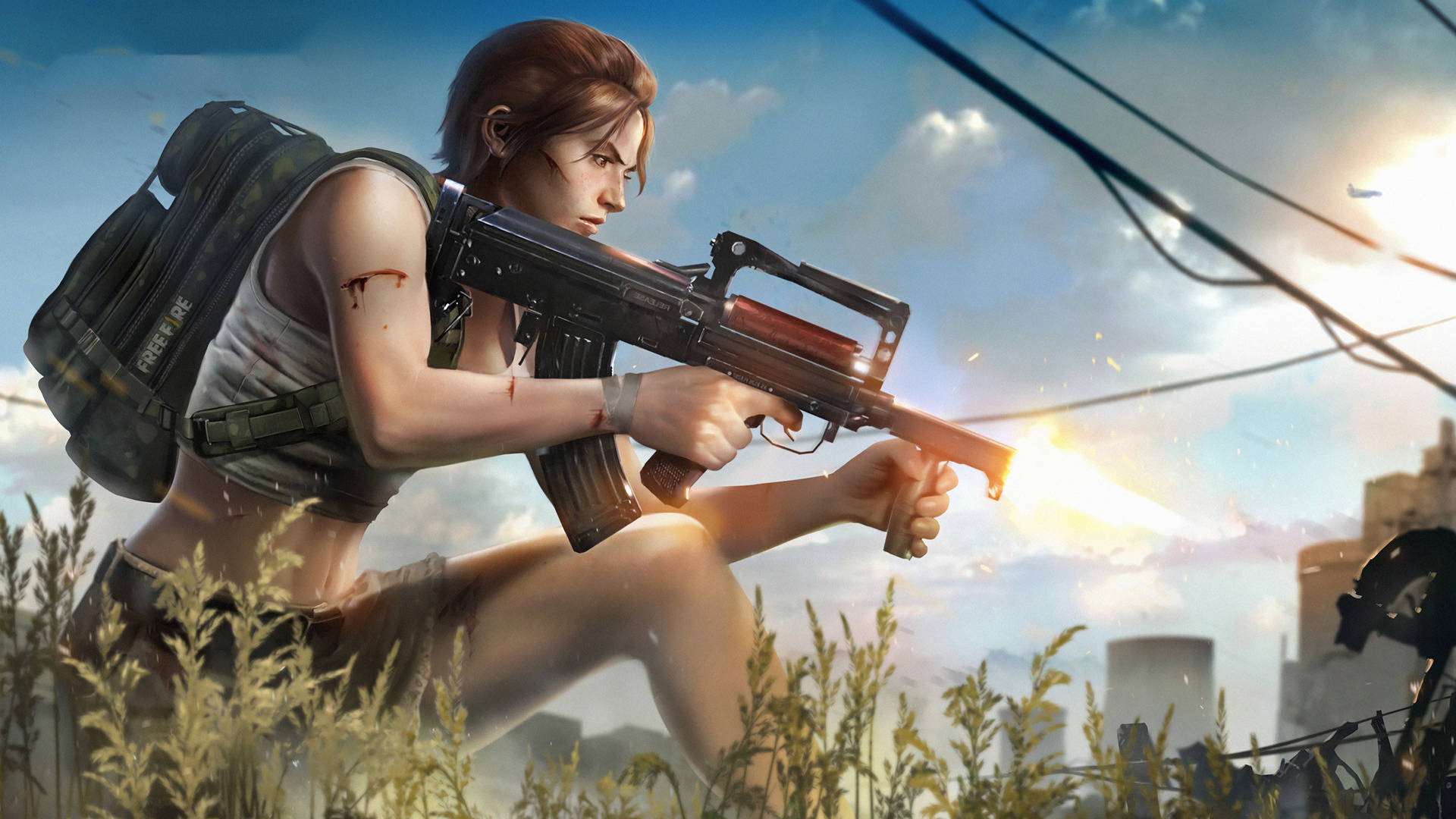 Female Character Free Fire 2020 Background