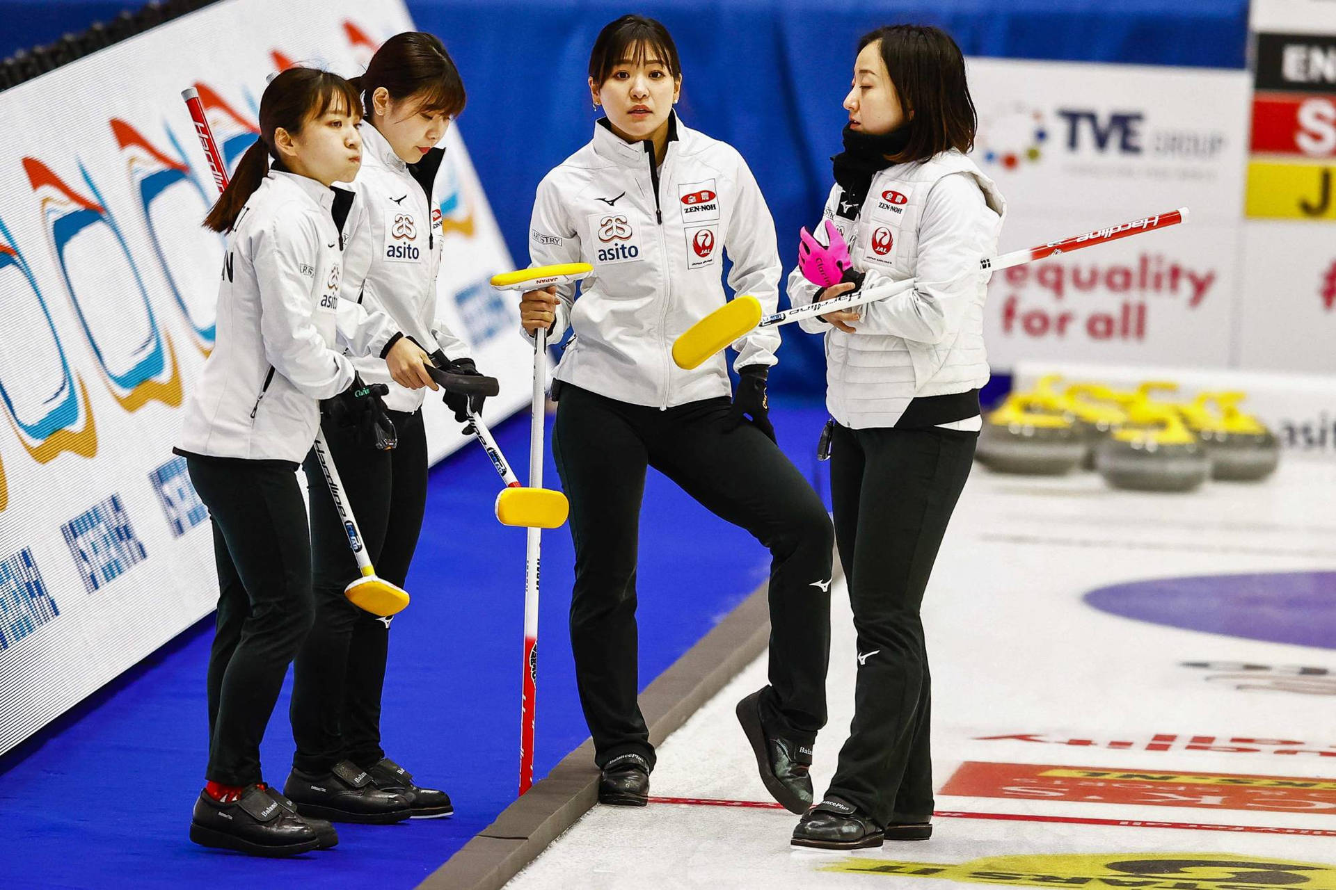 Female Curling Team Background