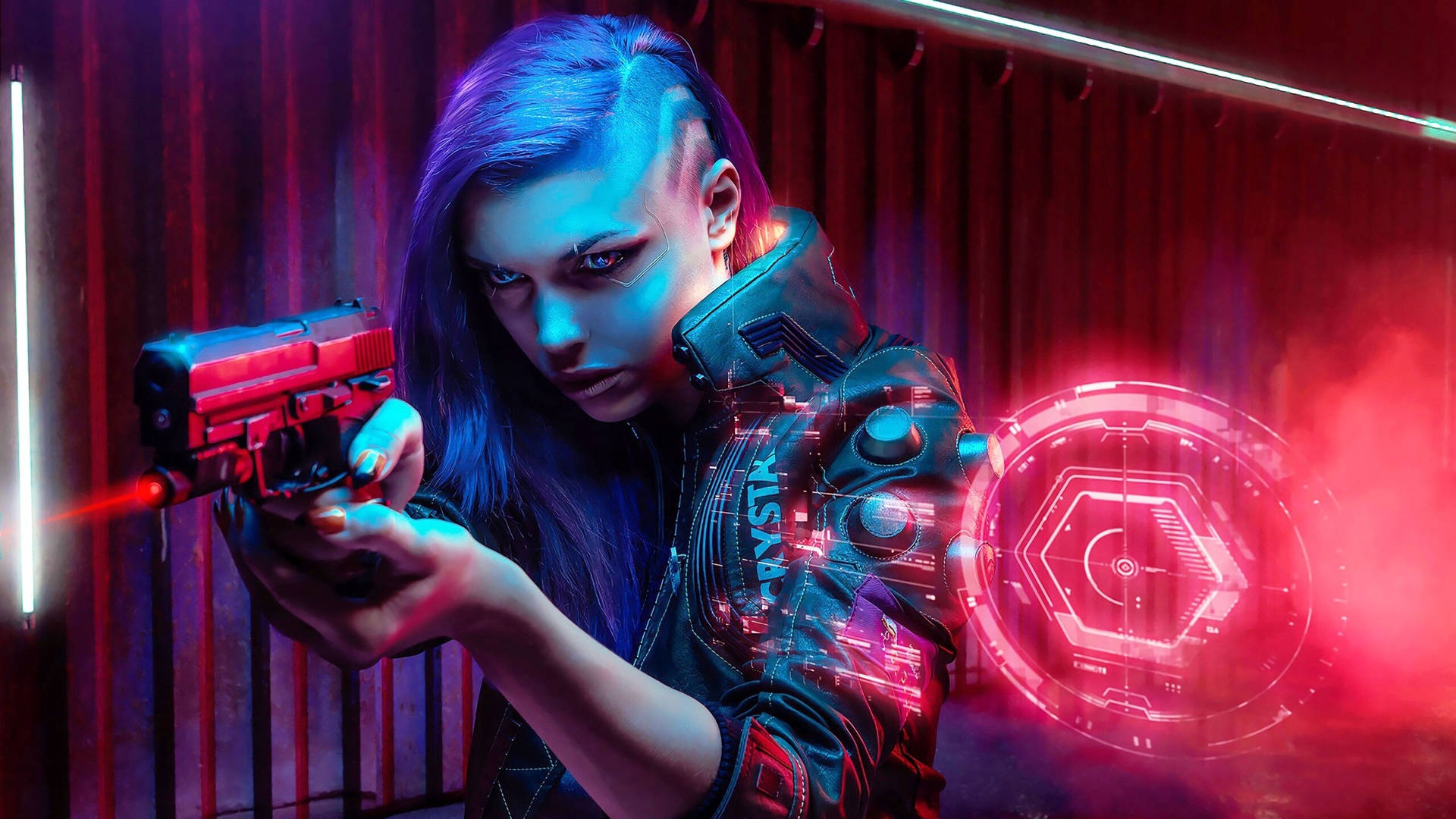 Female Cyberpunk 1920x1080 Character V