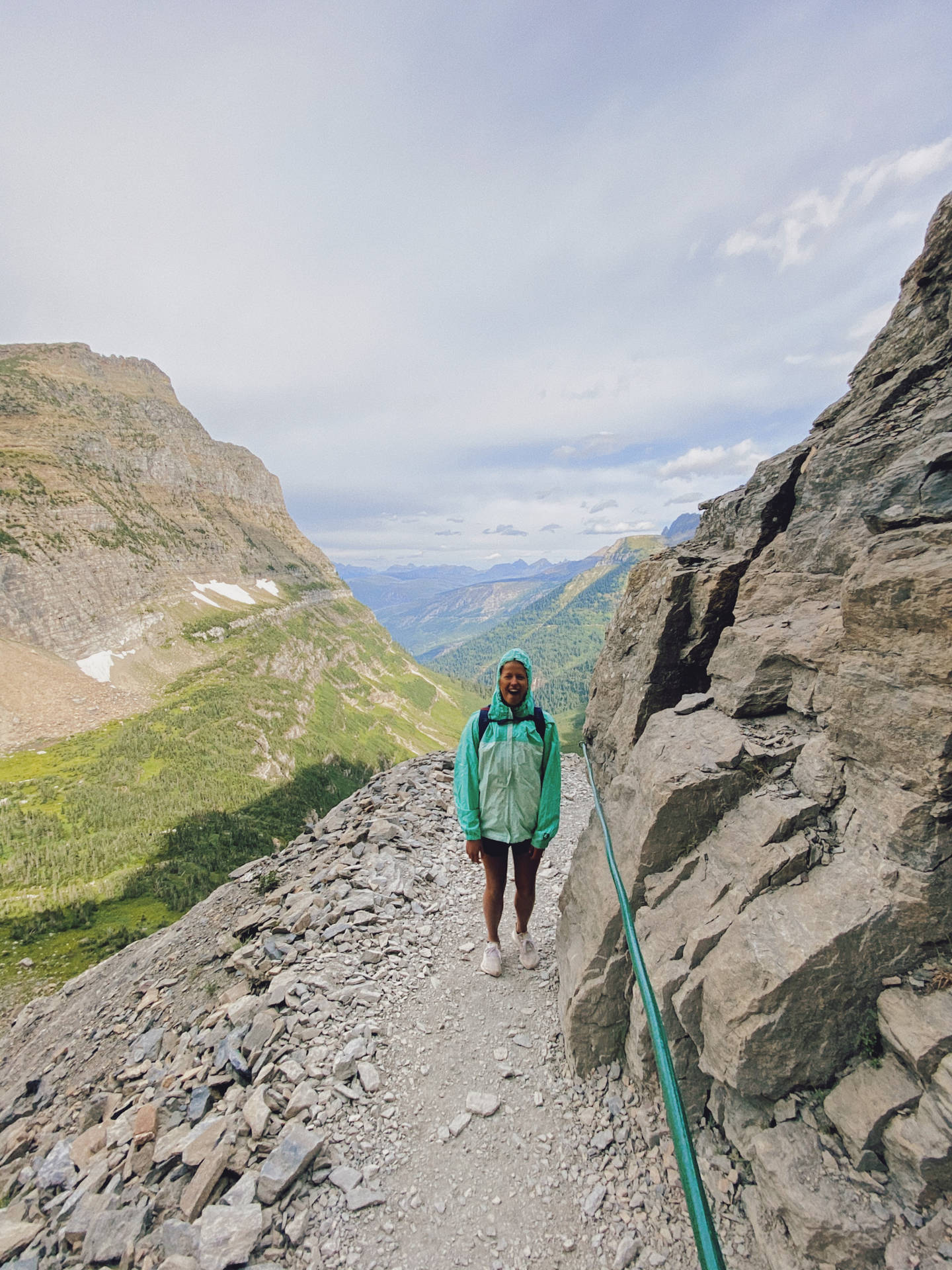 Female Hiker In Montana Iphone Background